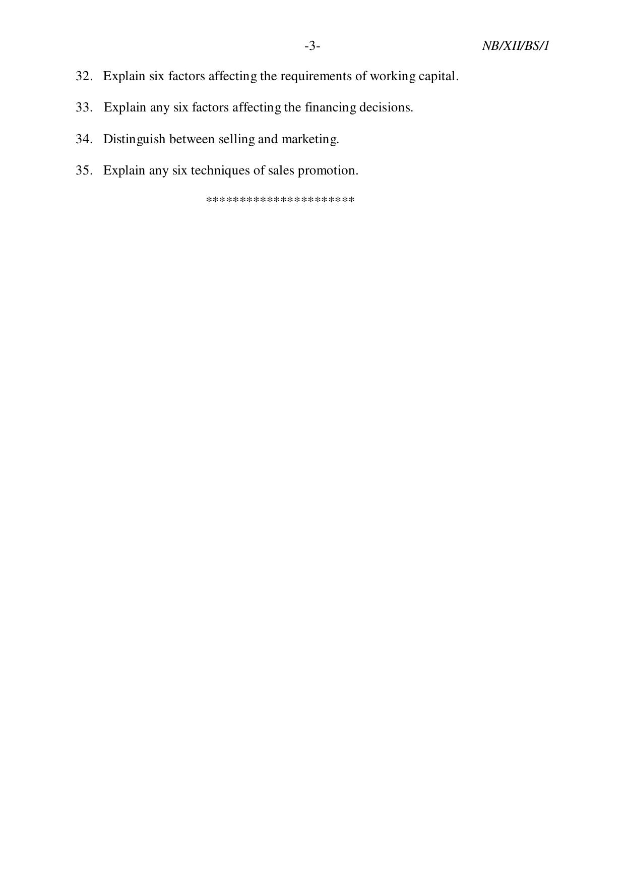 Nagaland Board NBSE Class 12 / HSSLC 2023 Question Paper (All Subjects) - Page 69