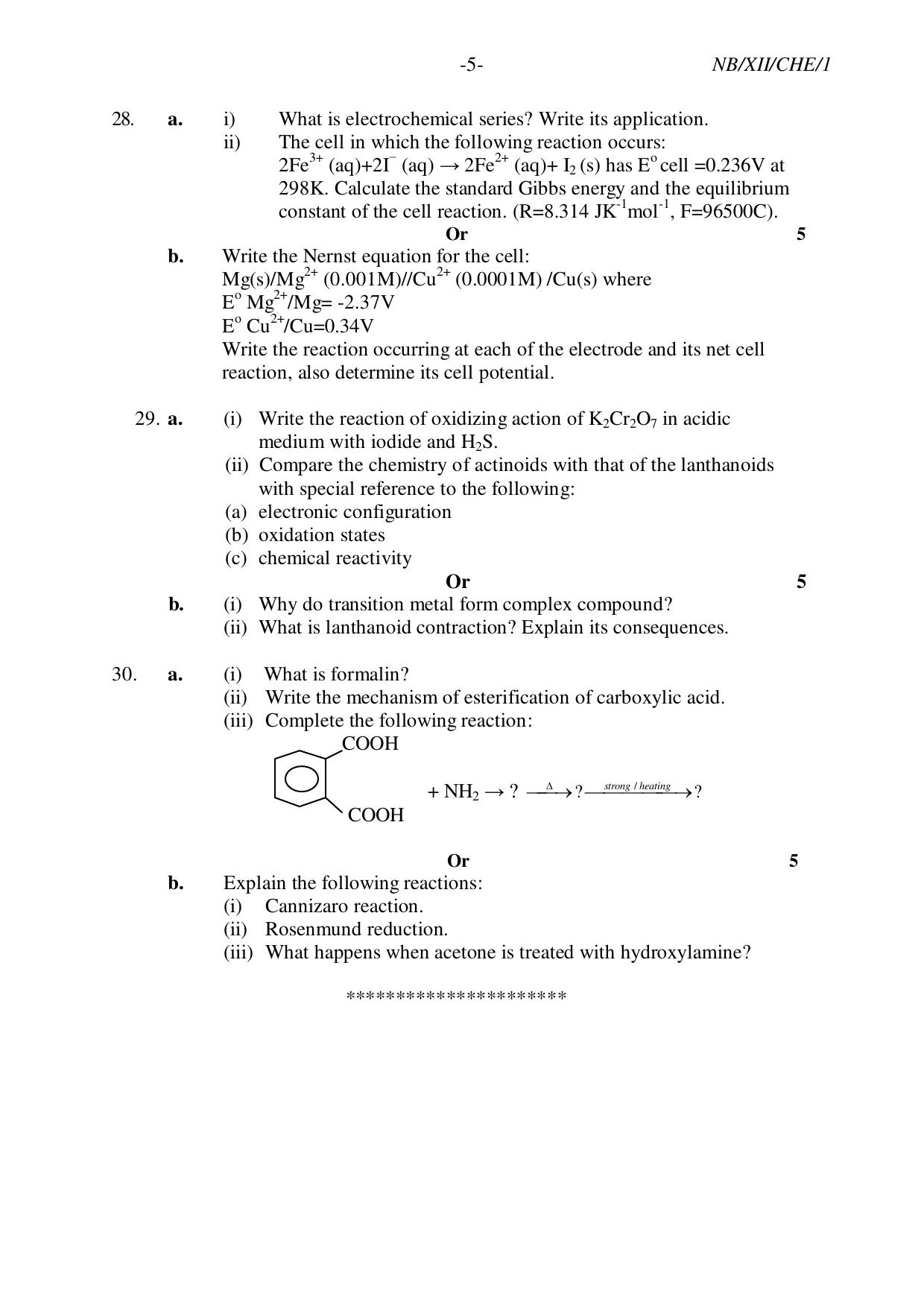 Nagaland Board NBSE Class 12 / HSSLC 2023 Question Paper (All Subjects) - Page 76