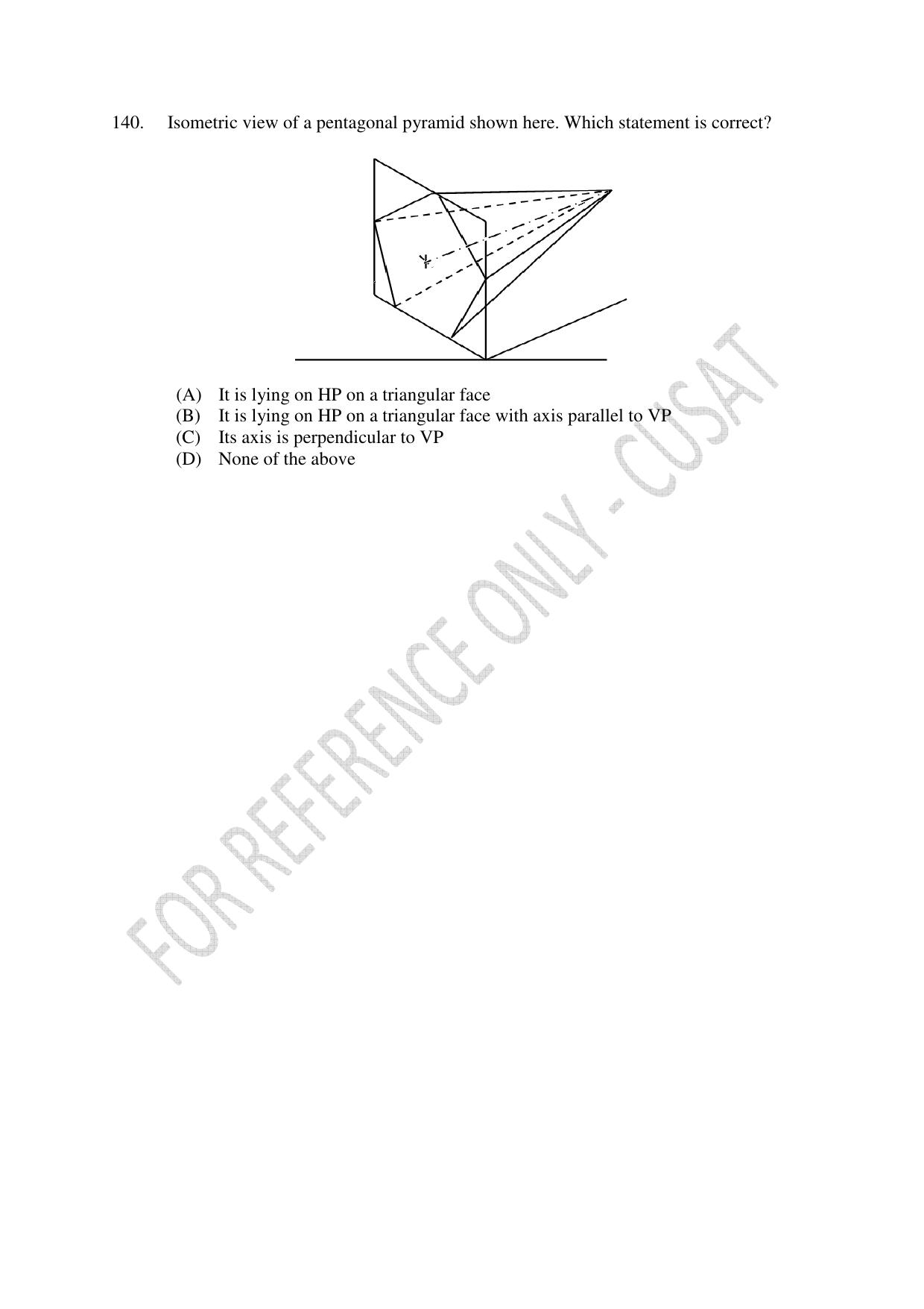 CUSAT CAT 2023 BTECH LET COMBINED Question Paper - Page 32