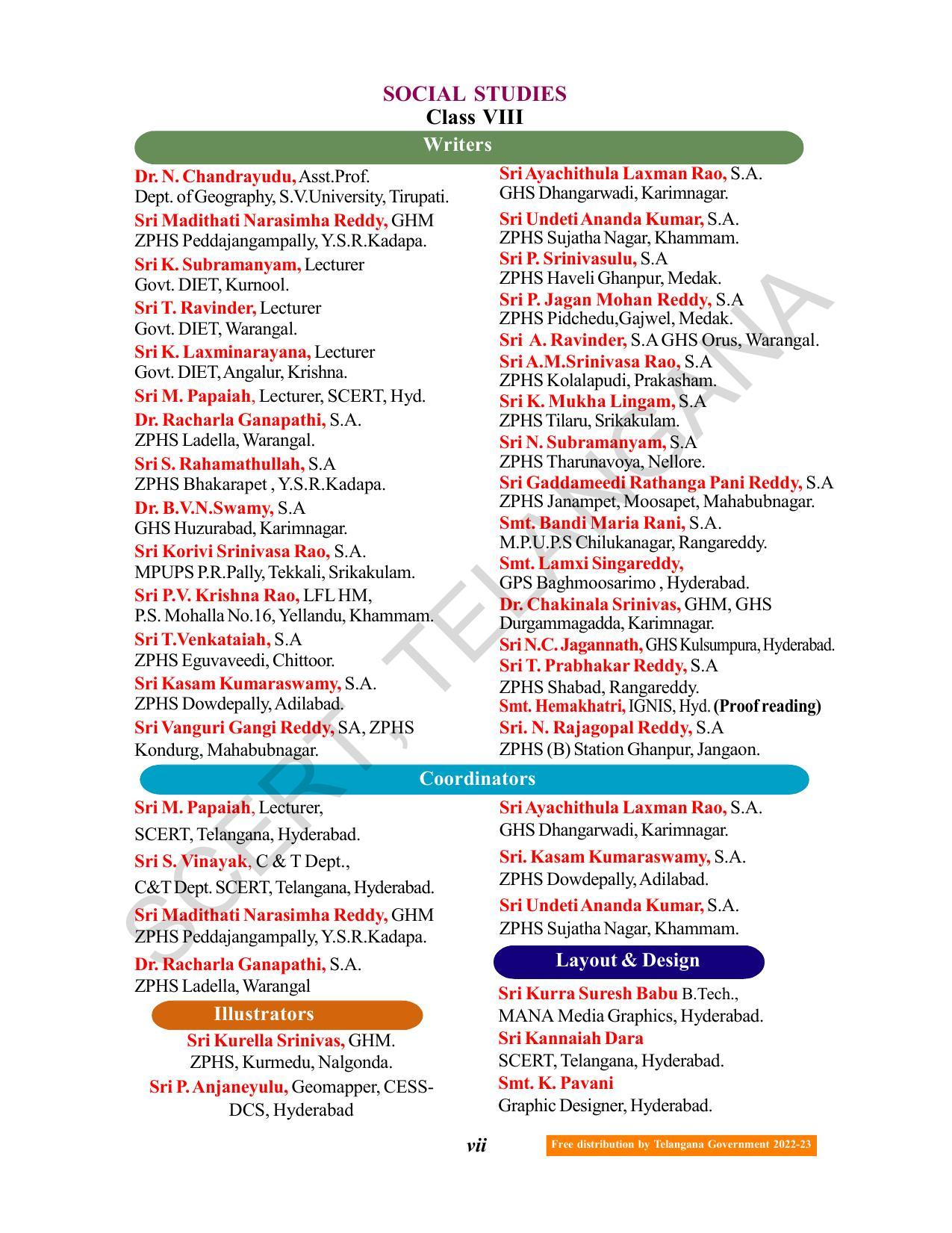 TS SCERT Class 8 Social Science Path 1 (Telugu Medium) Text Book - Page 9