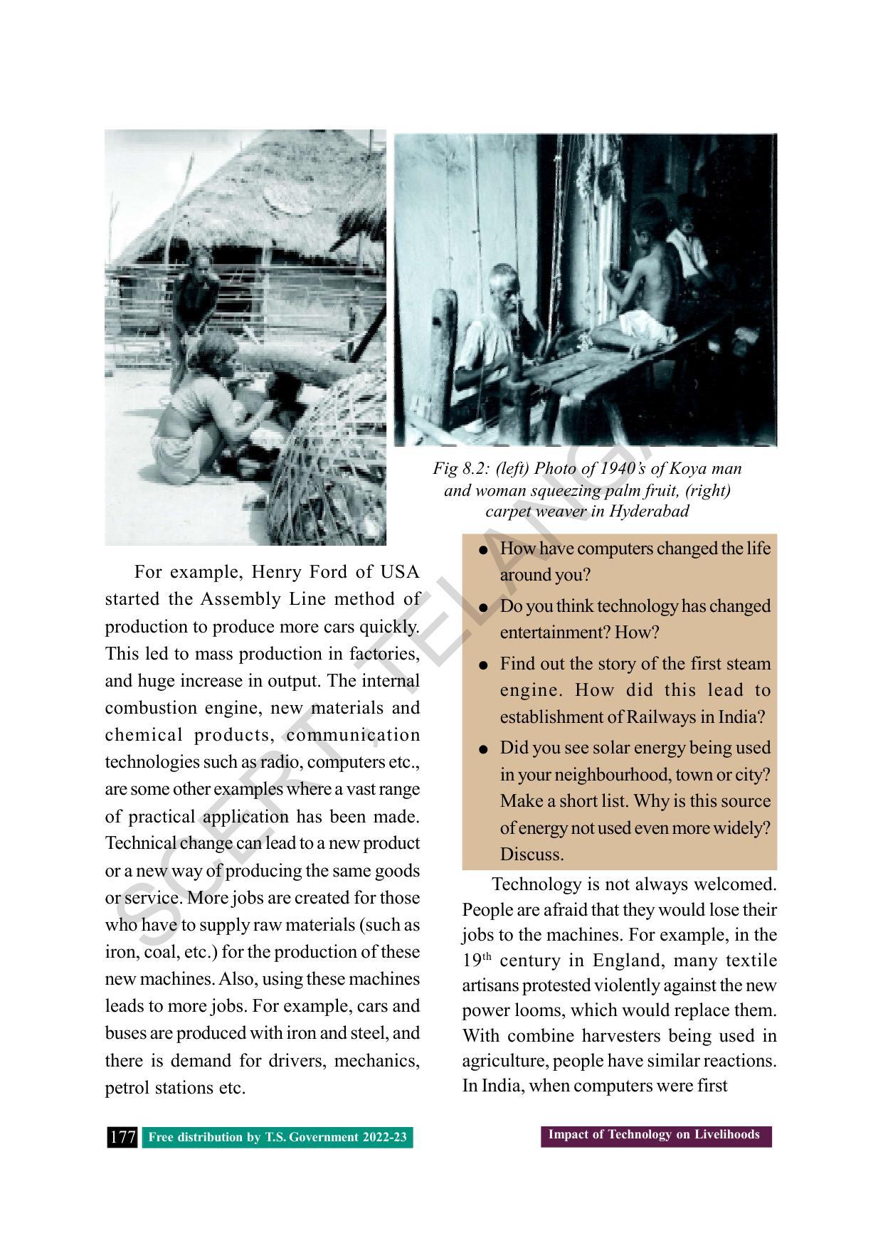 TS SCERT Class 8 Social Science Path 1 (Telugu Medium) Text Book - Page 83