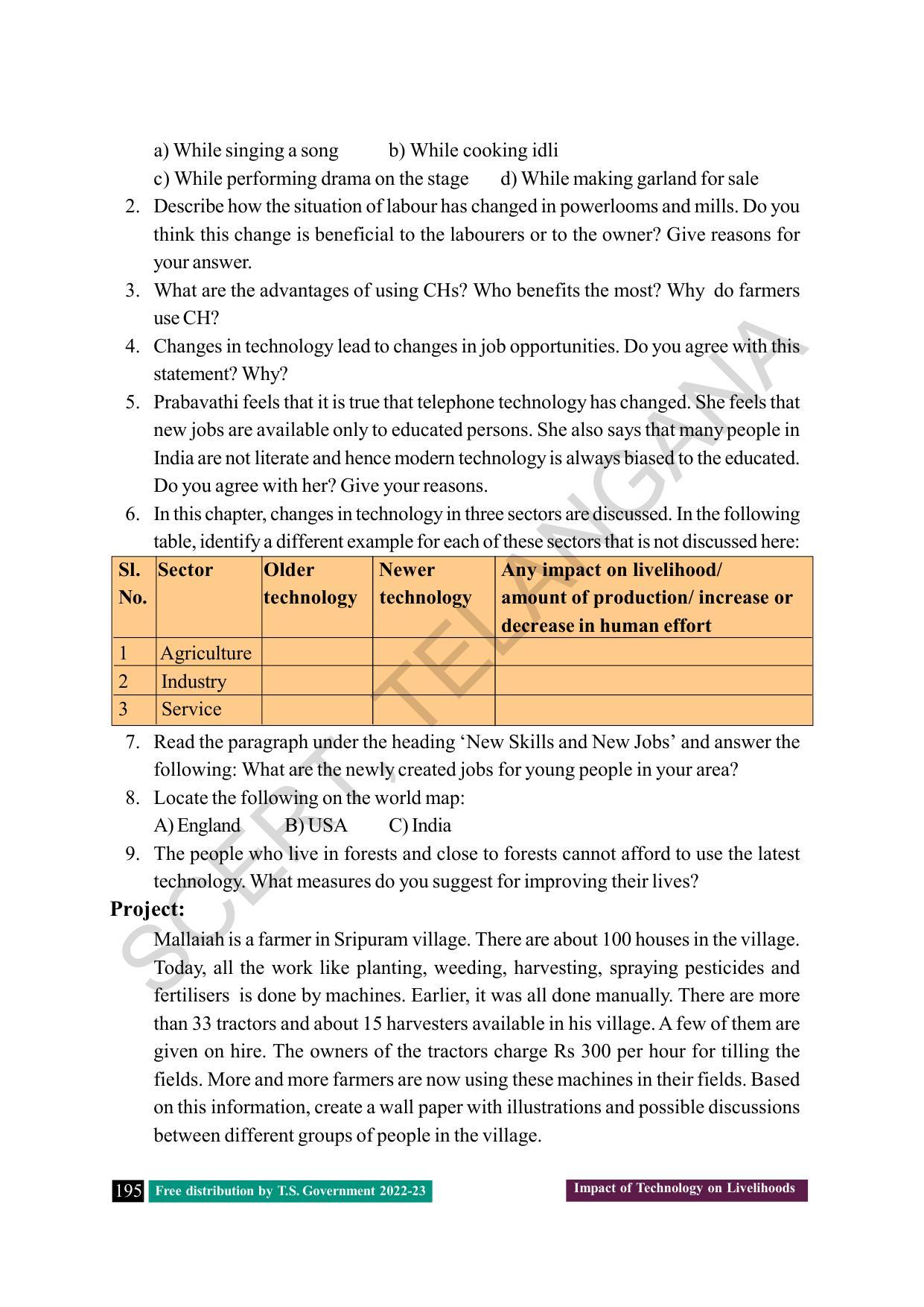TS SCERT Class 8 Social Science Path 1 (Telugu Medium) Text Book - Page 101