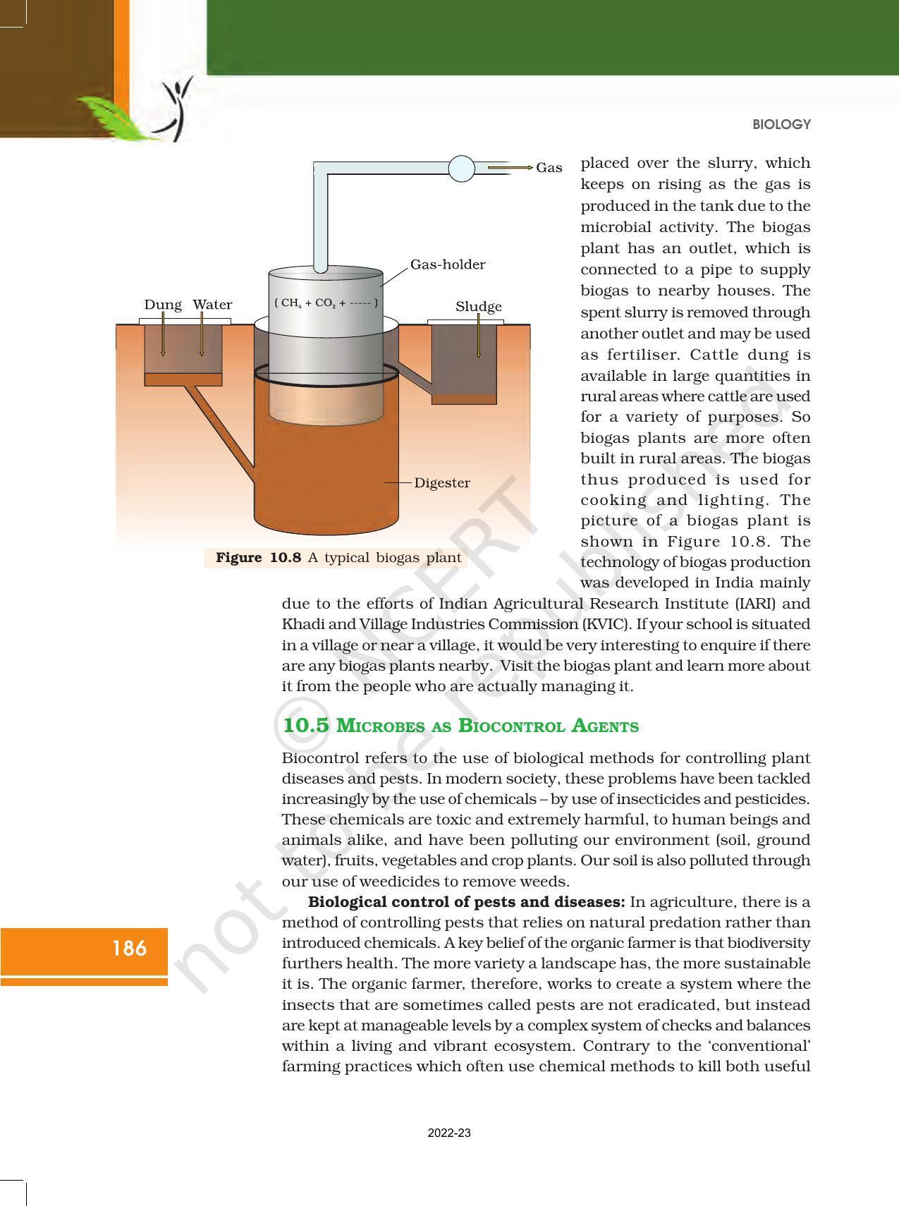NCERT Book for Class 12 Biology Chapter 10 Microbes in Human Welfare - Page 8