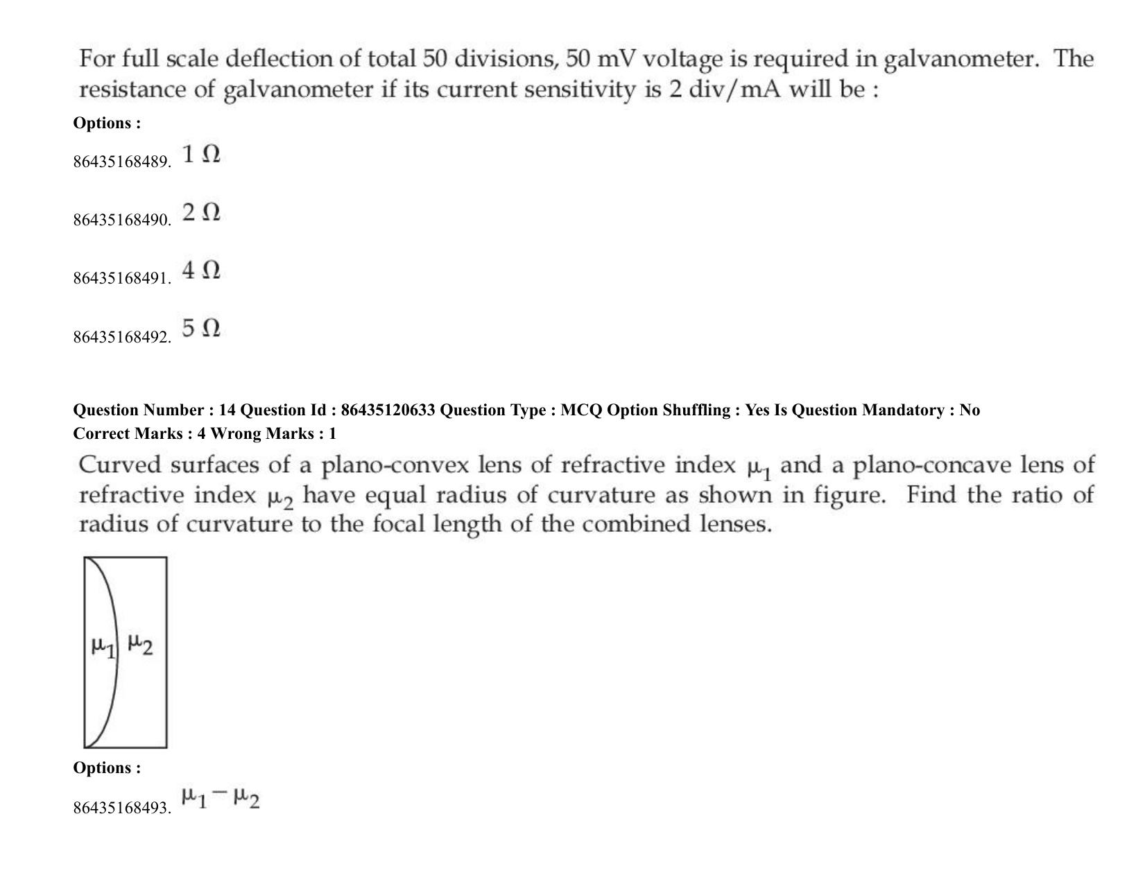 JEE Mains 2021: BTech (Shift 2) 27-08-2021 Question Paper - Page 12