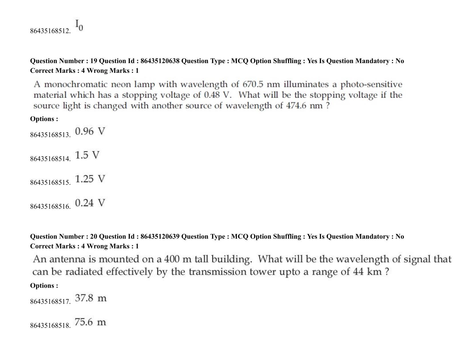 JEE Mains 2021: BTech (Shift 2) 27-08-2021 Question Paper - Page 16