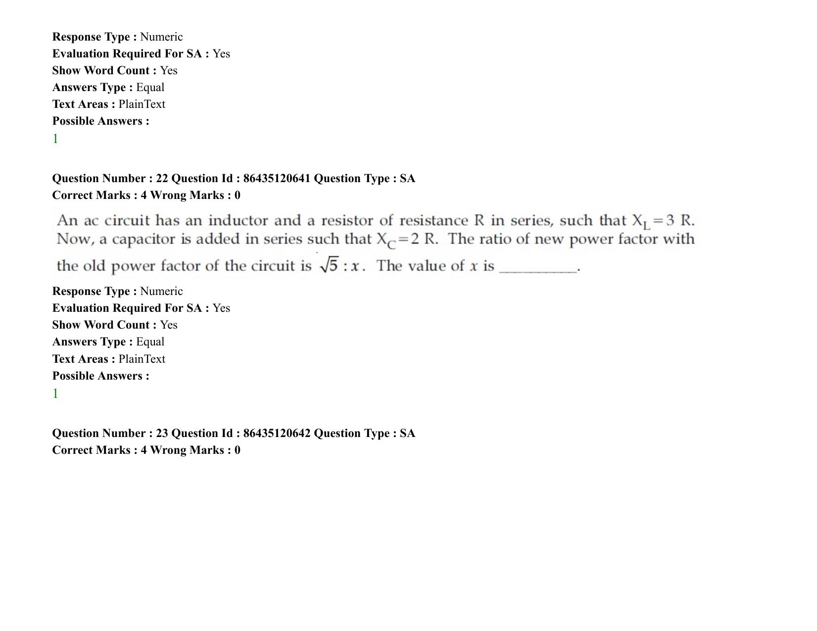 JEE Mains 2021: BTech (Shift 2) 27-08-2021 Question Paper - Page 18