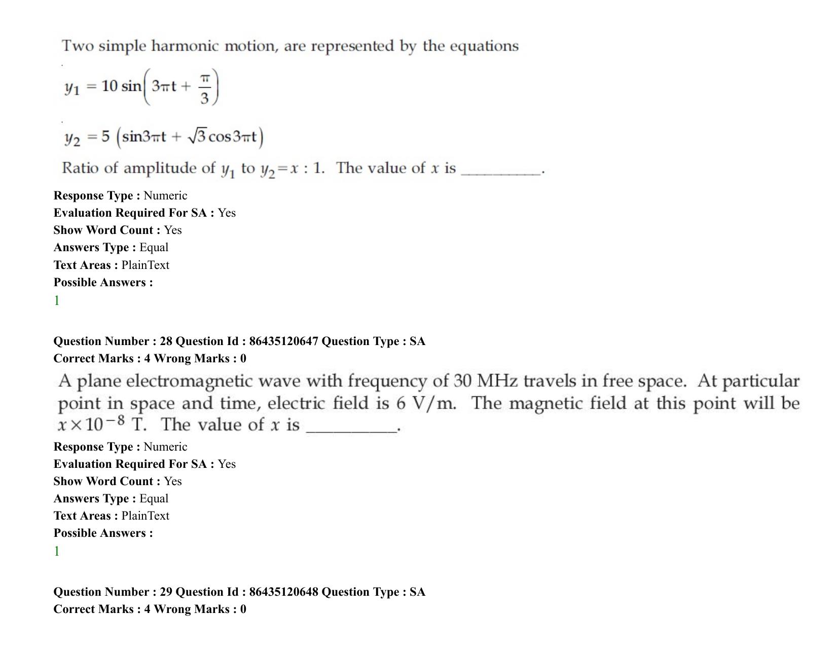 JEE Mains 2021: BTech (Shift 2) 27-08-2021 Question Paper - Page 22