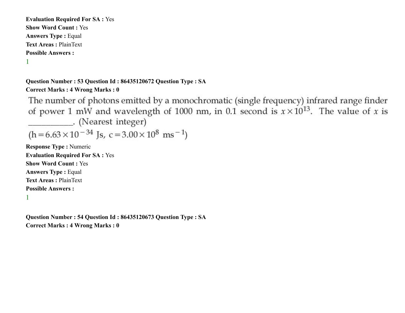 JEE Mains 2021: BTech (Shift 2) 27-08-2021 Question Paper - Page 43