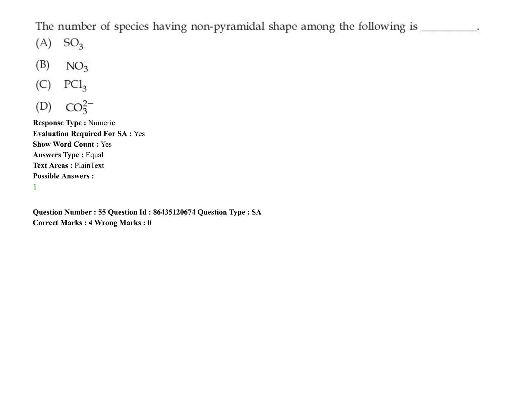 JEE Mains 2021: BTech (Shift 2) 27-08-2021 Question Paper - Page 44