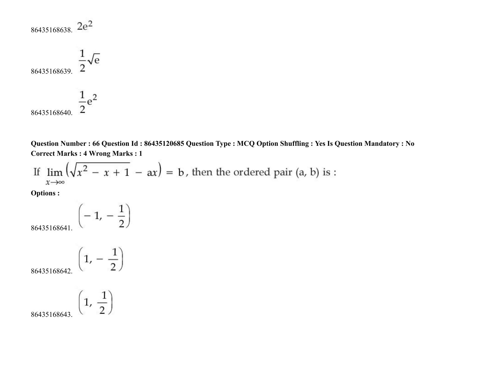 JEE Mains 2021: BTech (Shift 2) 27-08-2021 Question Paper - Page 52