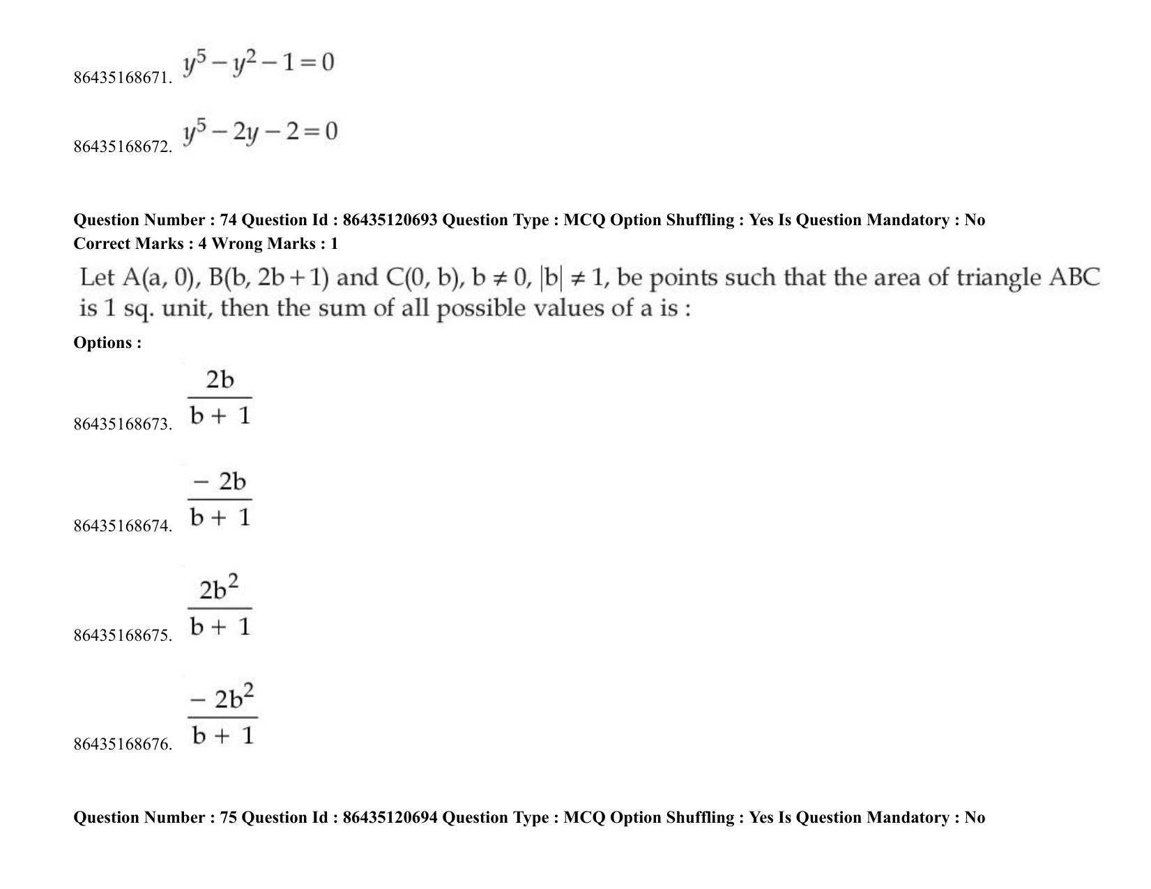 JEE Mains 2021: BTech (Shift 2) 27-08-2021 Question Paper - Page 58