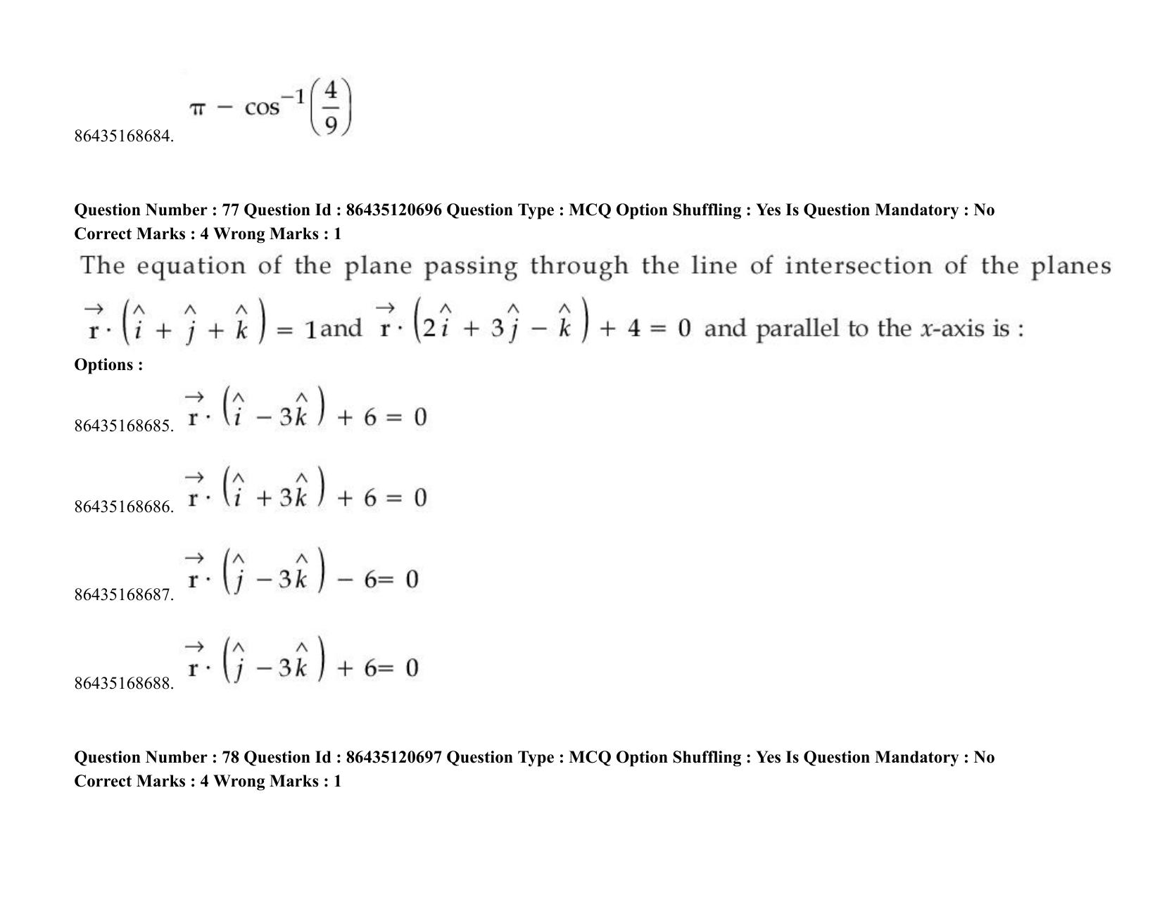 JEE Mains 2021: BTech (Shift 2) 27-08-2021 Question Paper - Page 60