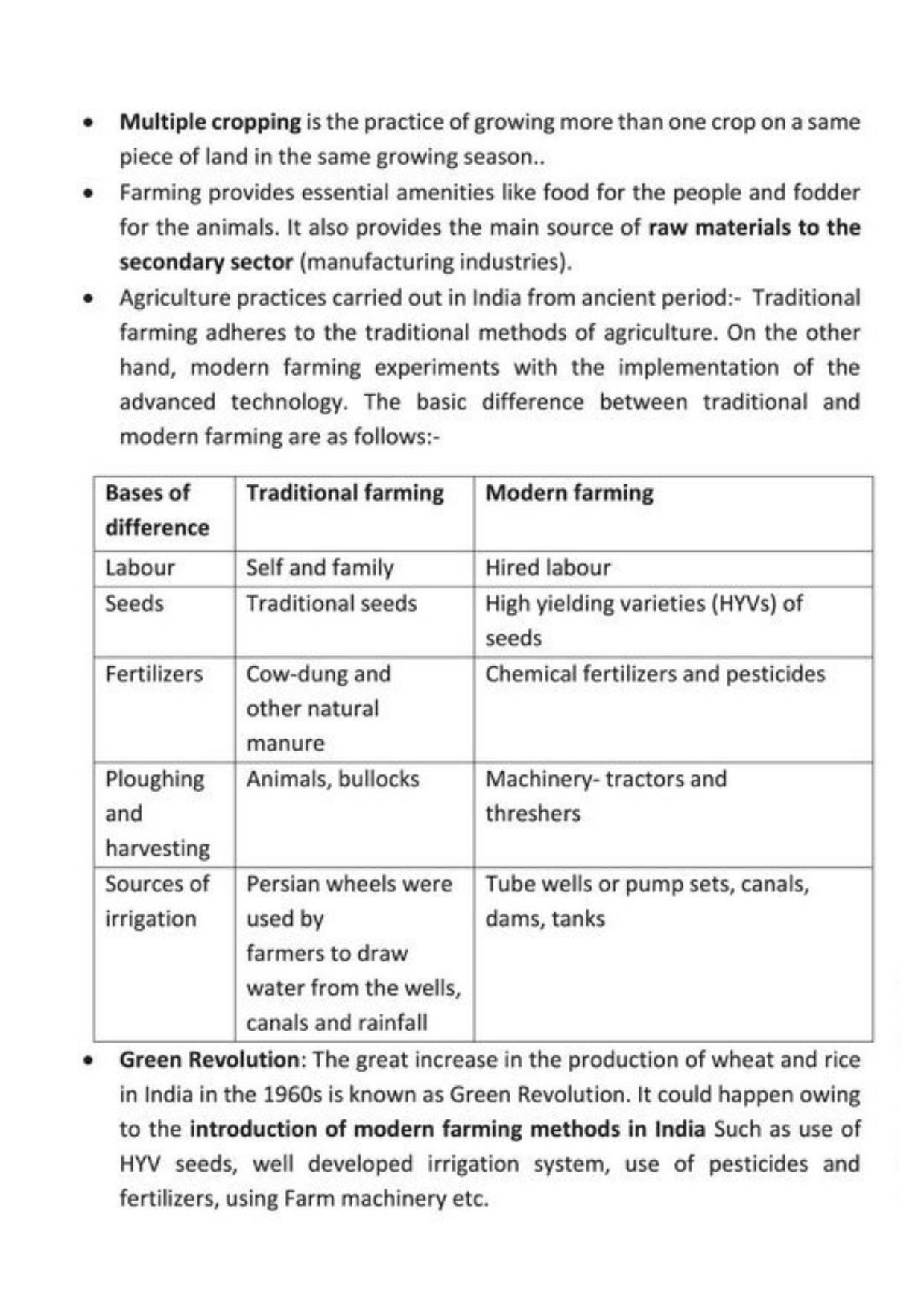 Class 9 Notes, Question & Practice Paper - Economics (Topic 1 : The Story of Village Palampur) - Page 4