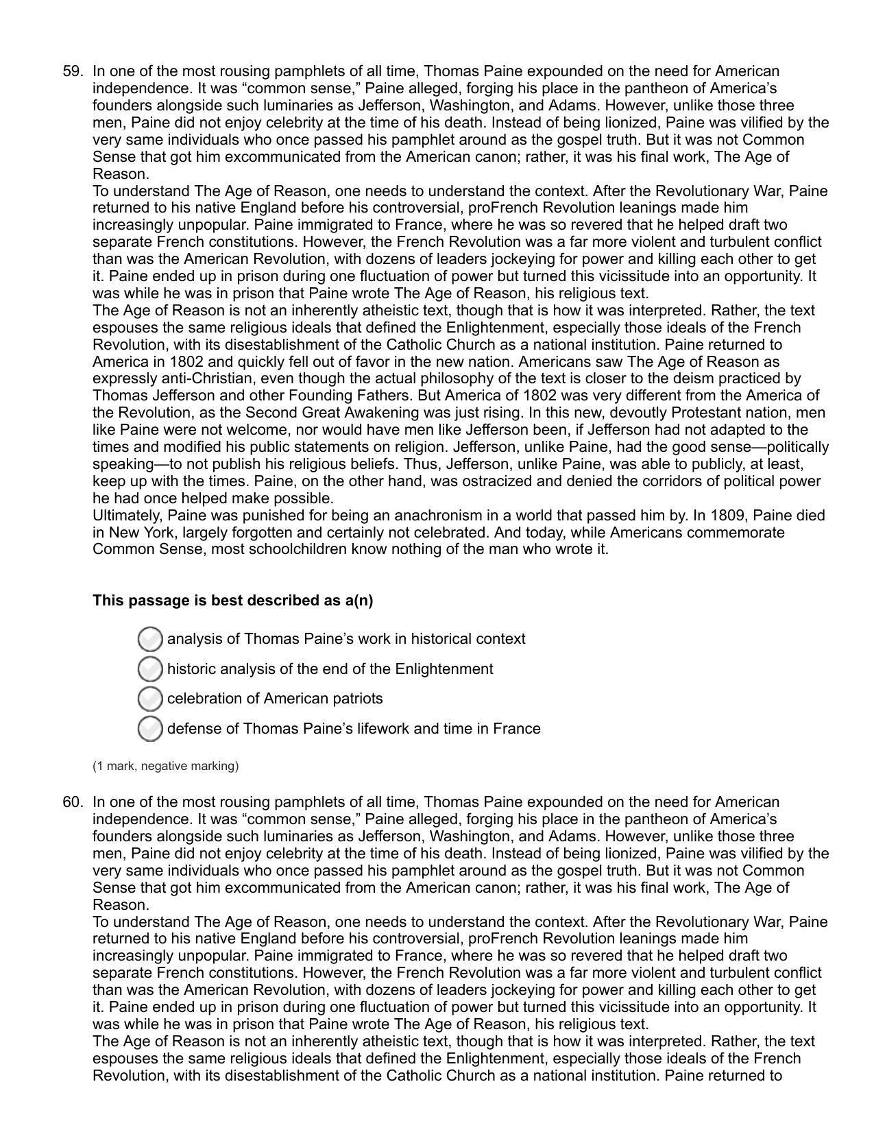NIFT Bachelor of Design (GAT) 2022 Sample Paper - Page 21