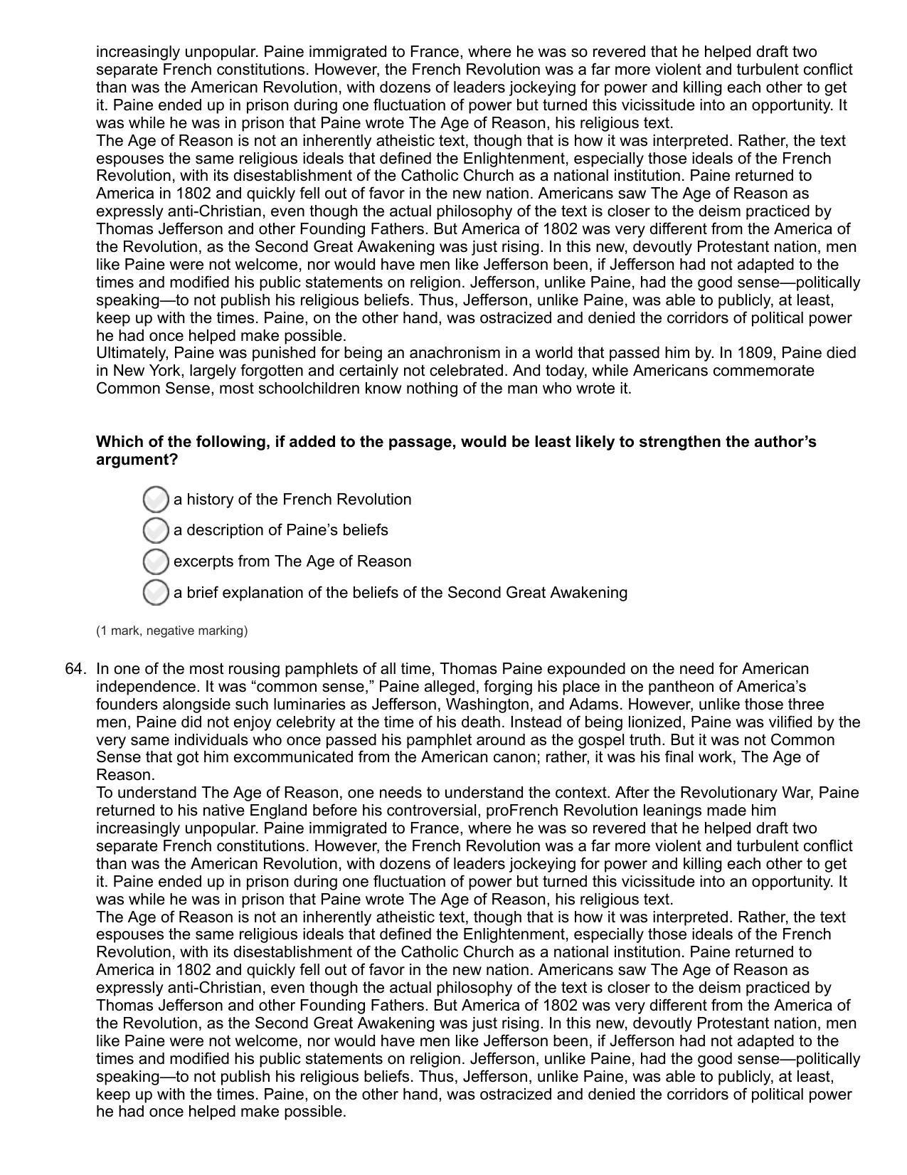 NIFT Bachelor of Design (GAT) 2022 Sample Paper - Page 24