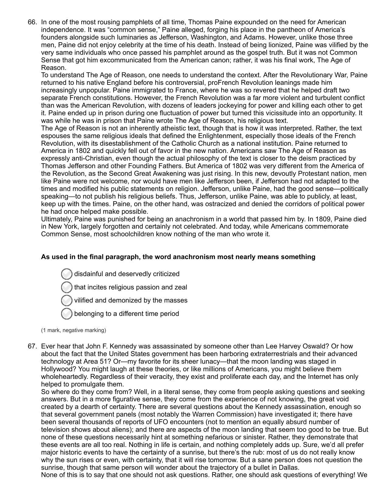 NIFT Bachelor of Design (GAT) 2022 Sample Paper - Page 26