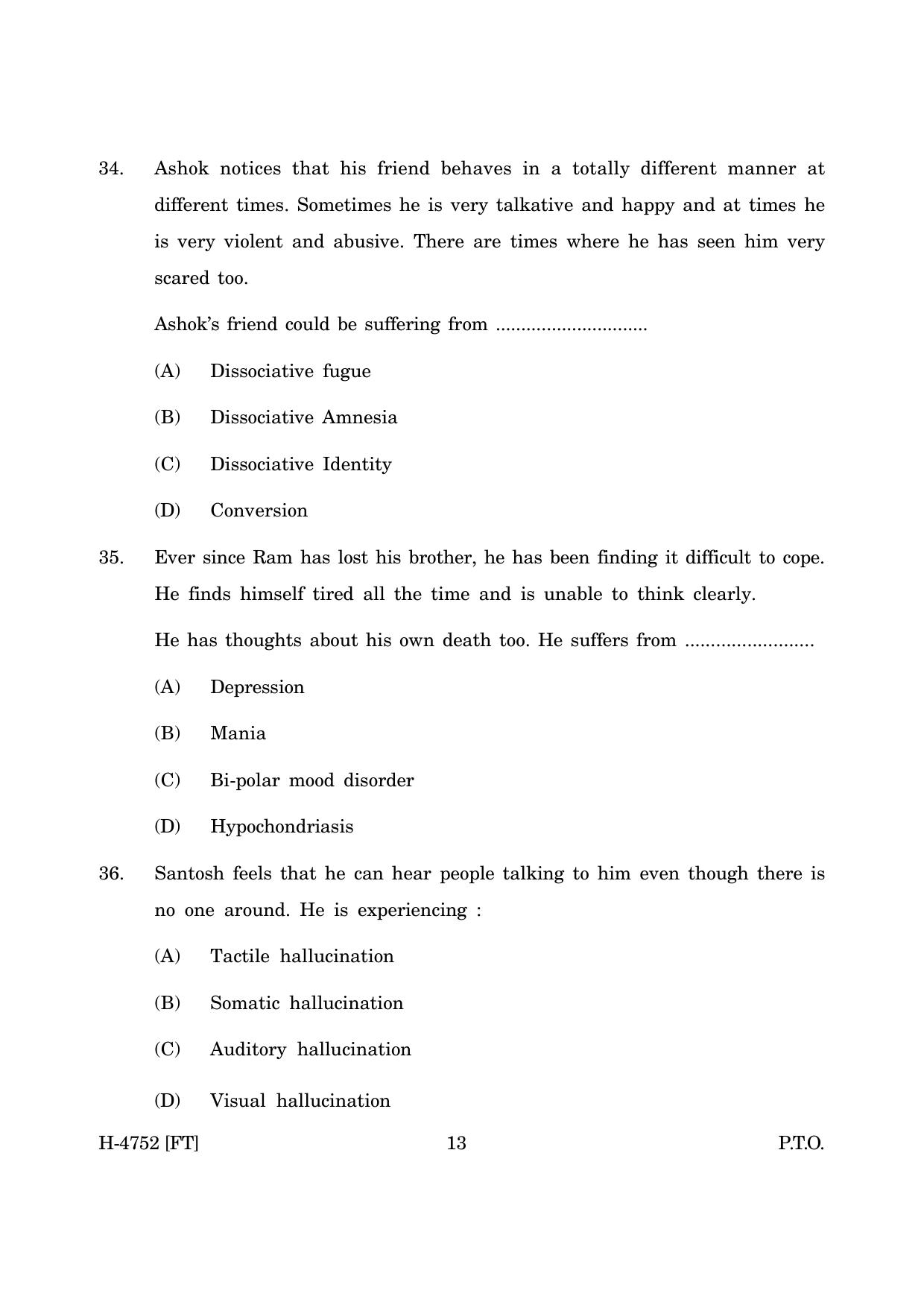 Goa Board Class 12 Psychology (November 2022) Question Paper - Page 13