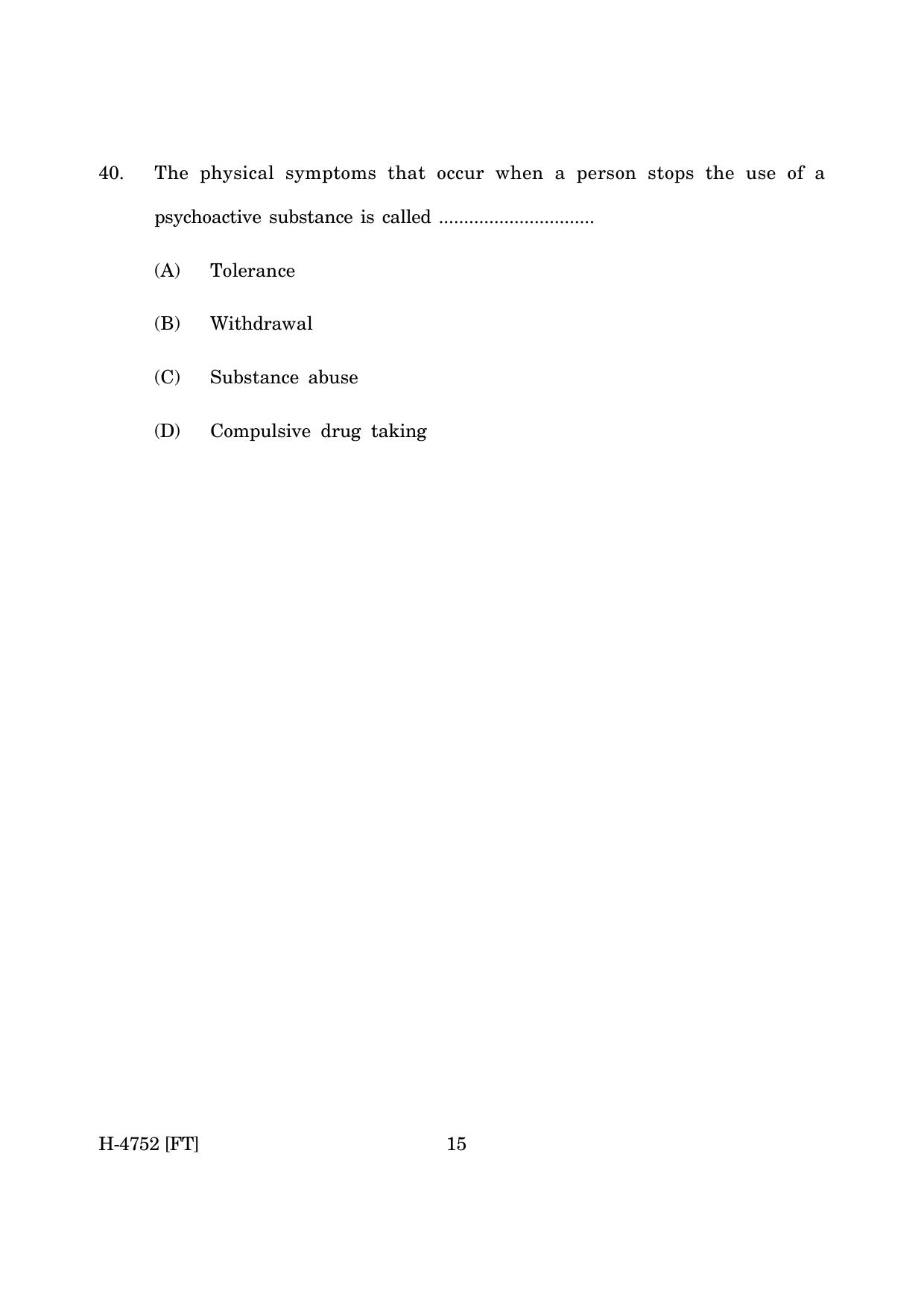 Goa Board Class 12 Psychology (November 2022) Question Paper - Page 15
