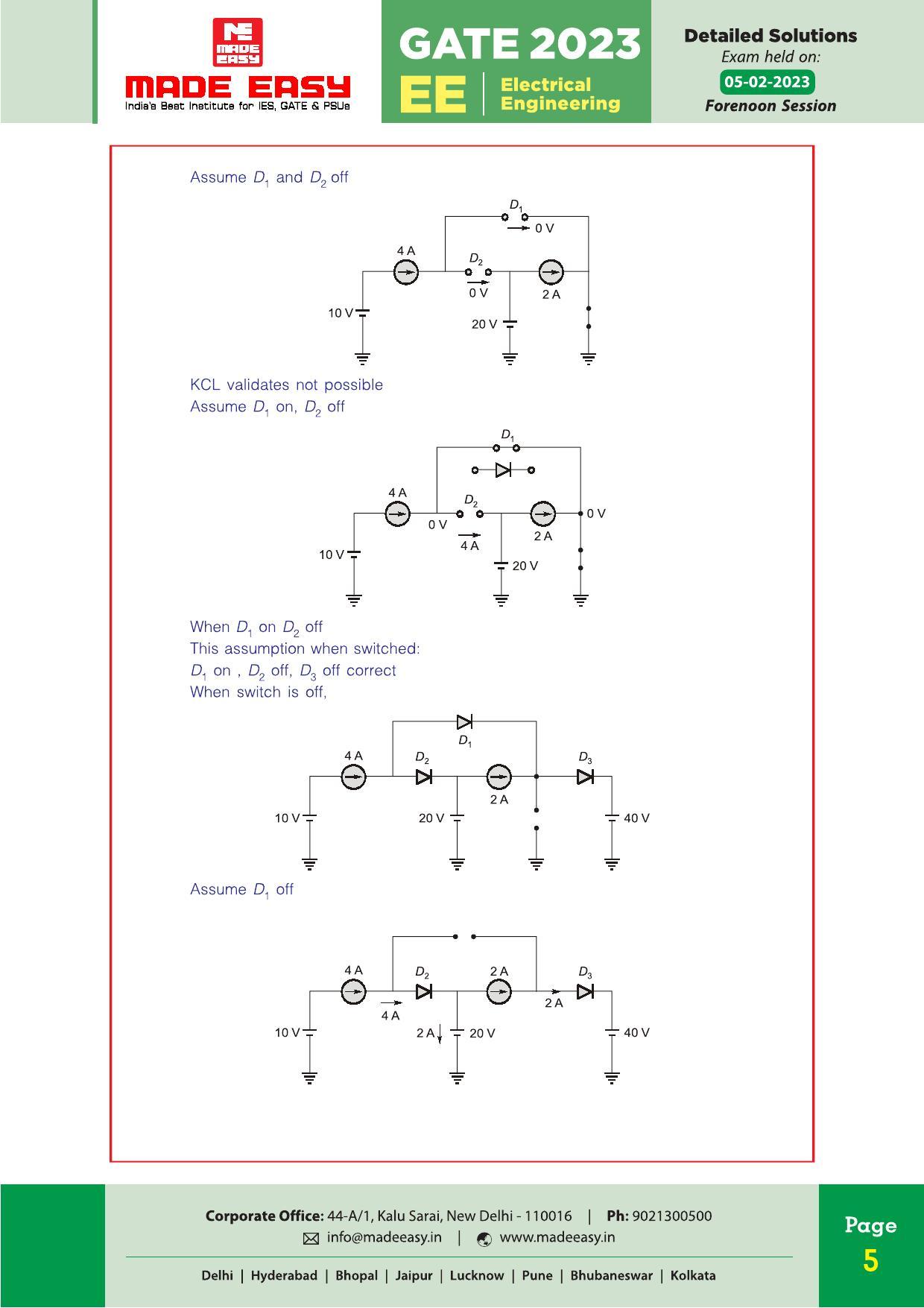 GATE 2023 Electrical Engineering (EE) Question Paper (Made Easy) - Page 7