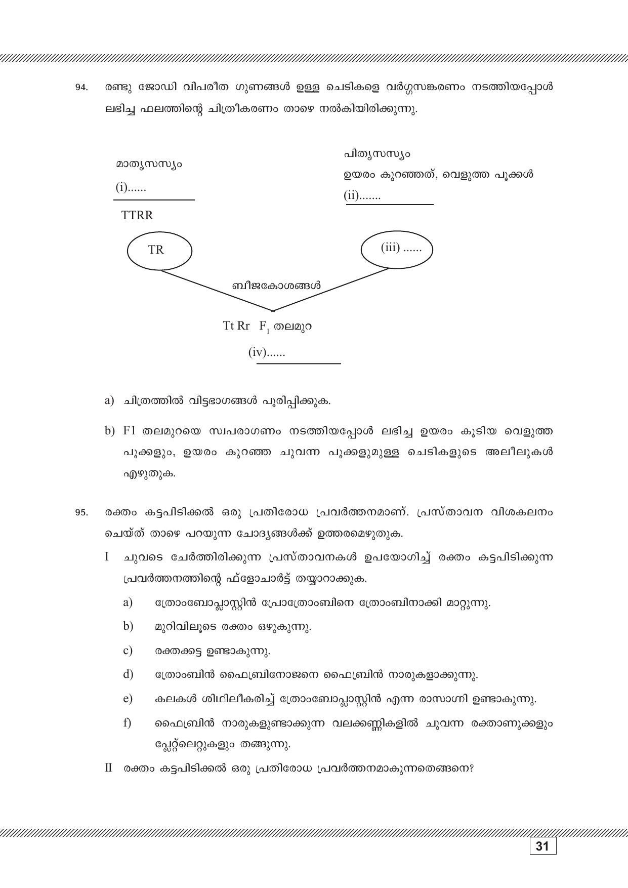 Kerala SSLC 2023 Biology (Malayalam Medium) Question Pool - Page 31