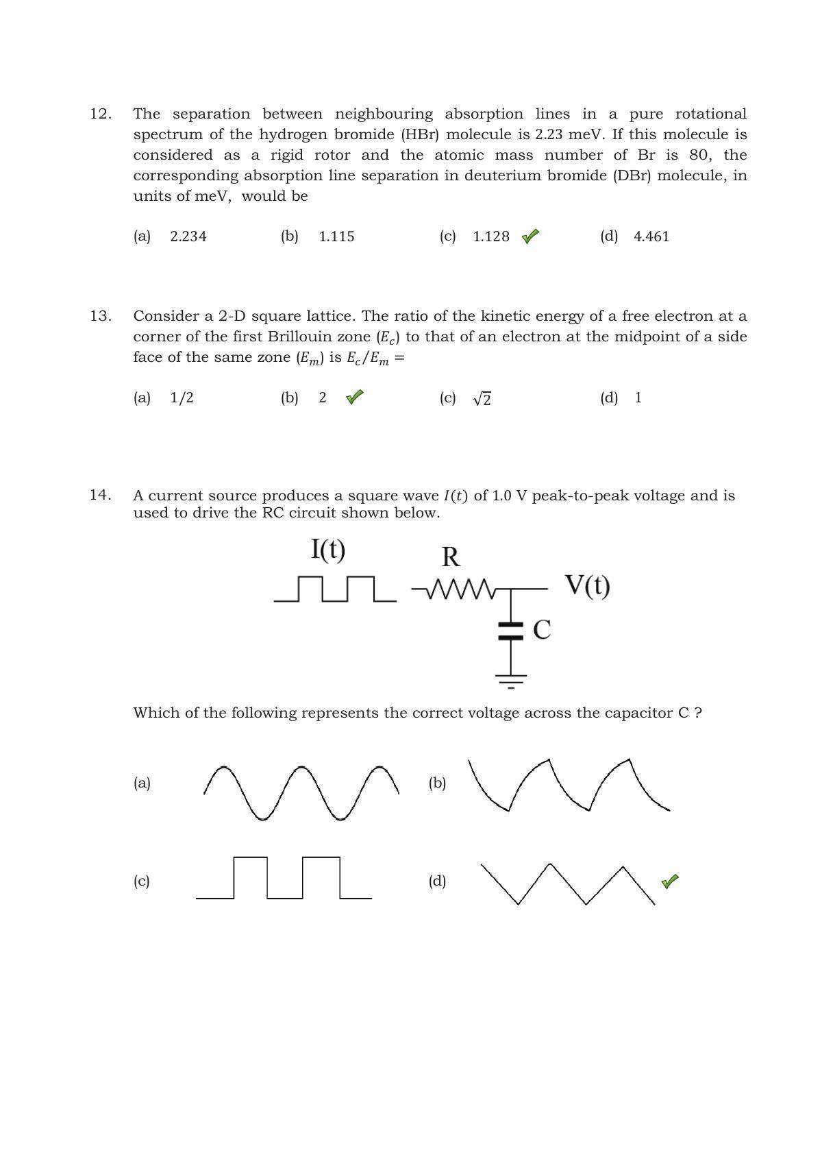 TIFR GS 2017 Physics X Question Paper - Page 9