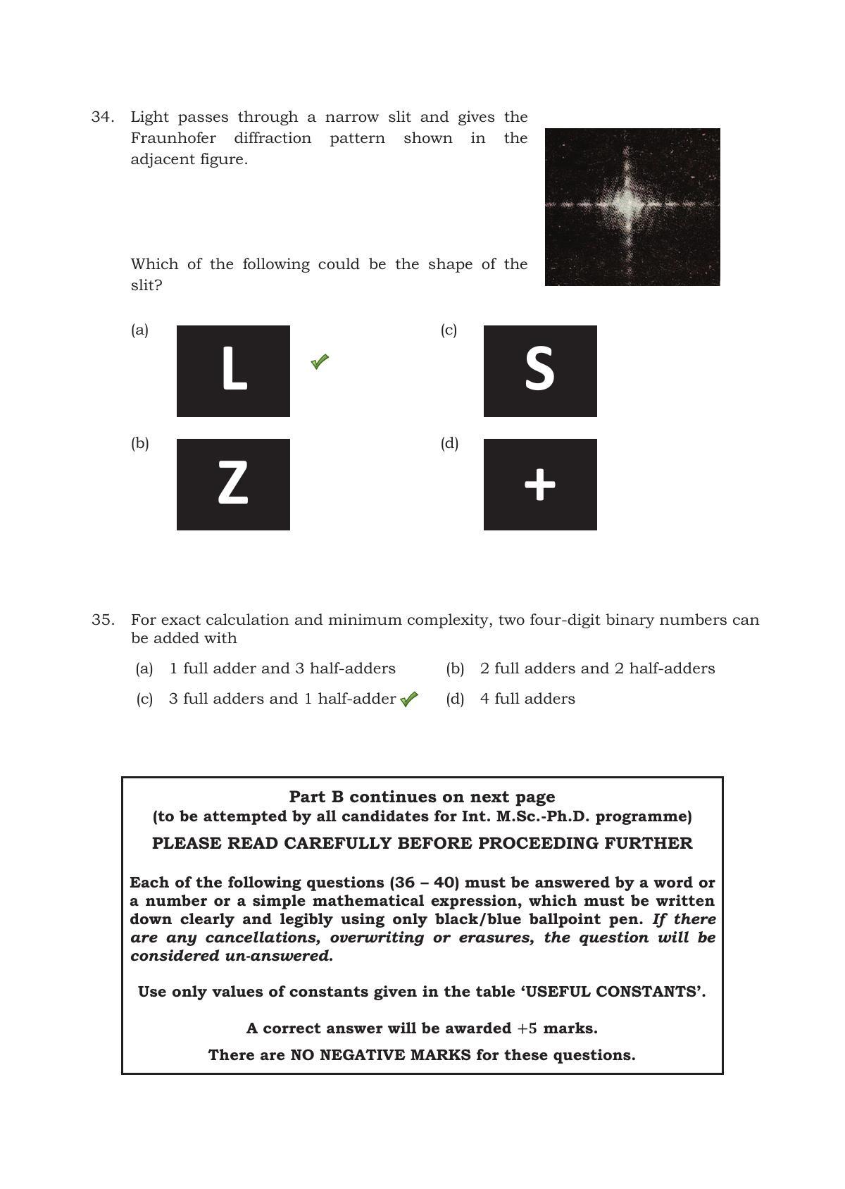 TIFR GS 2017 Physics X Question Paper - Page 16