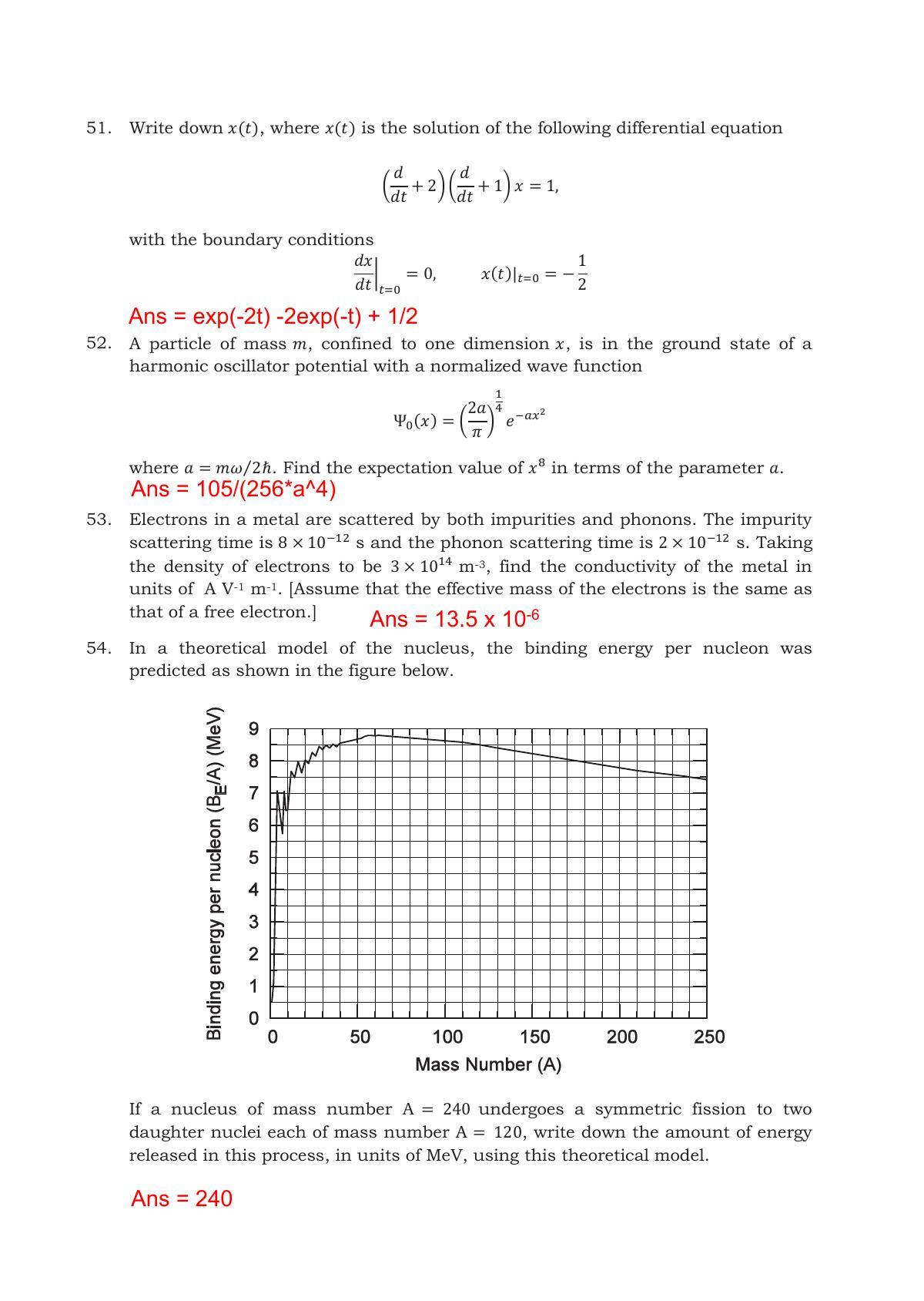 TIFR GS 2017 Physics X Question Paper - Page 23
