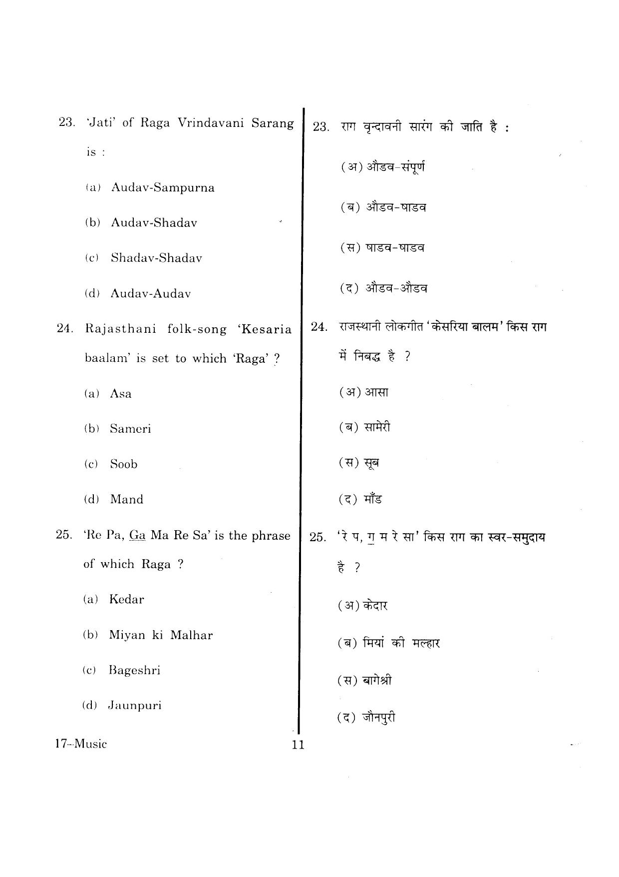 URATPG  Question Paper - Page 11