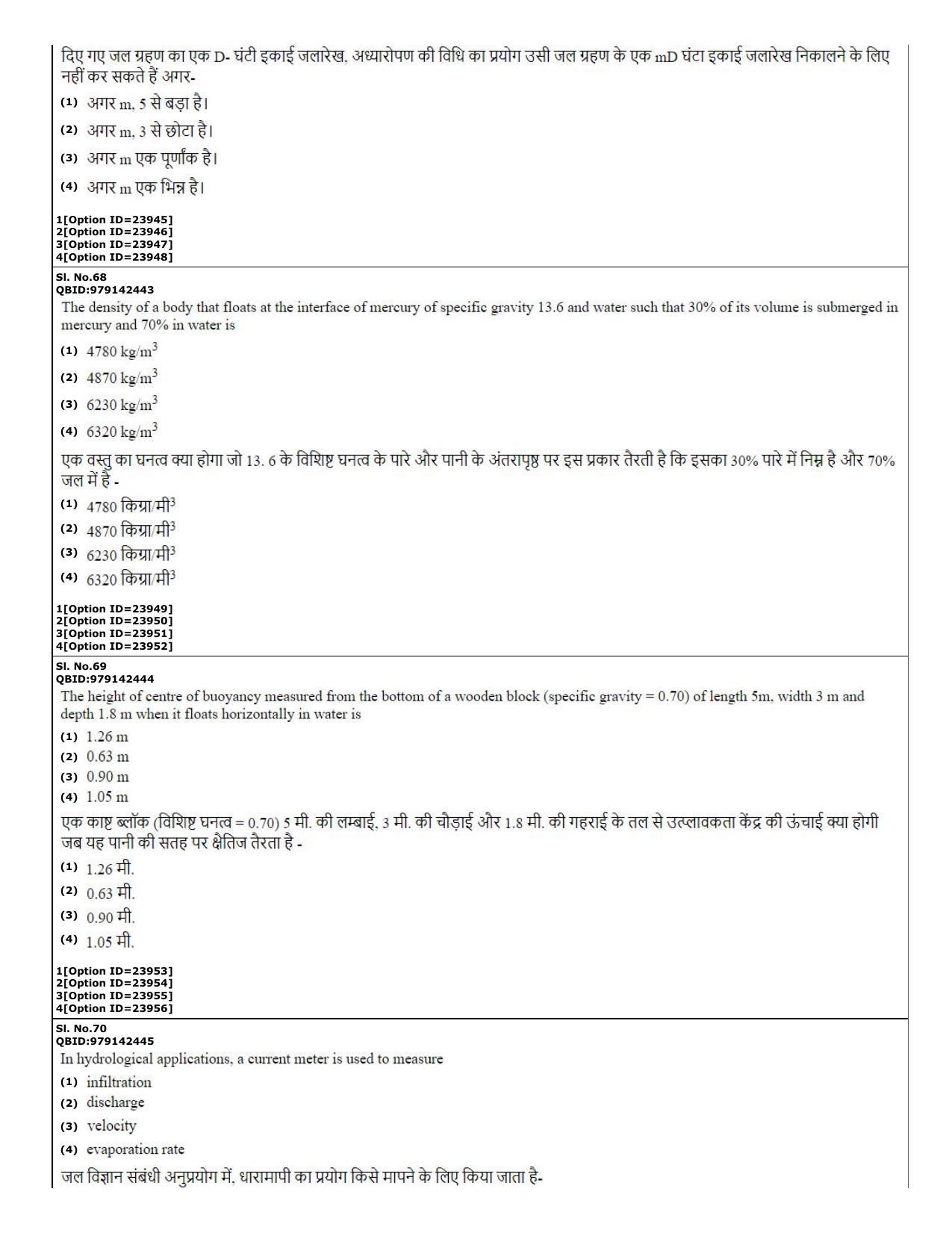 CUET (PG) 2022: PGQP-08 Structural engg (07-09-2022) Question Paper - Page 26