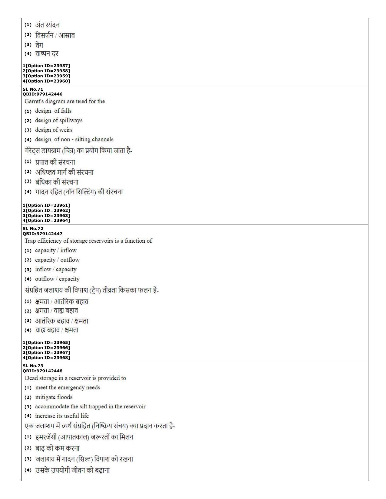 CUET (PG) 2022: PGQP-08 Structural engg (07-09-2022) Question Paper - Page 27