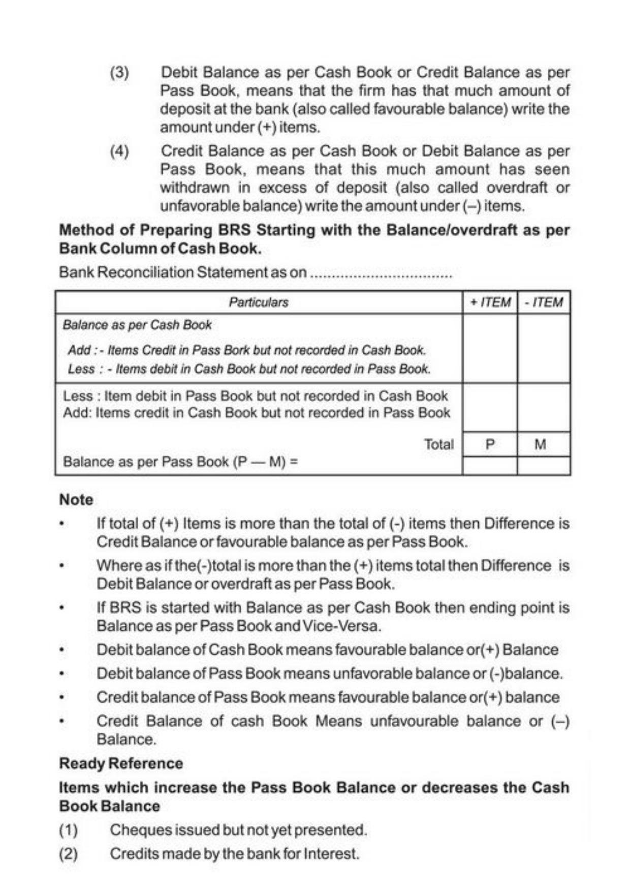Class 11 Notes, Question & Practice Paper - Accountancy (Topic 4 : Preparation of Bank Reconciliation Statement Ledger and Trial Balance) - Page 4