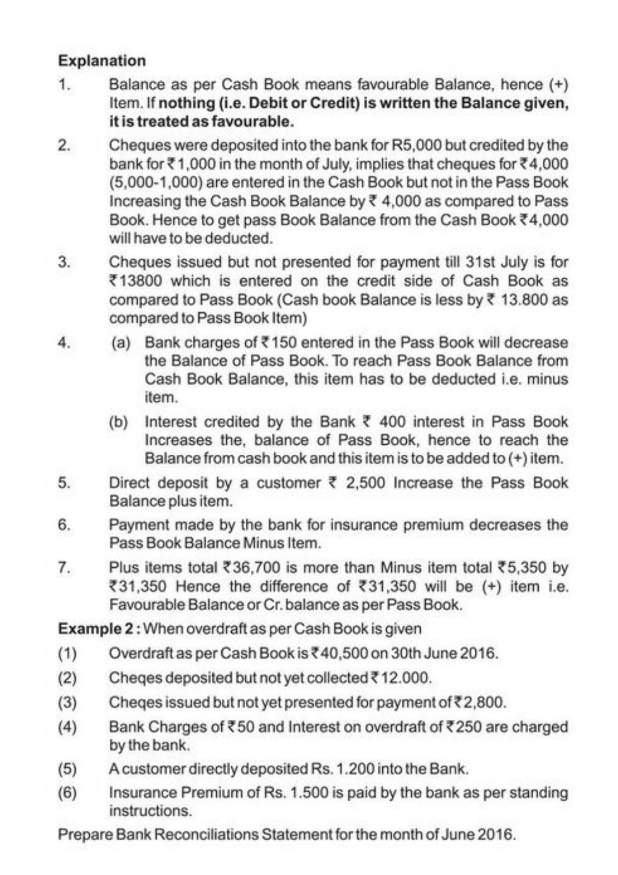 Class 11 Notes, Question & Practice Paper - Accountancy (Topic 4 : Preparation of Bank Reconciliation Statement Ledger and Trial Balance) - Page 6