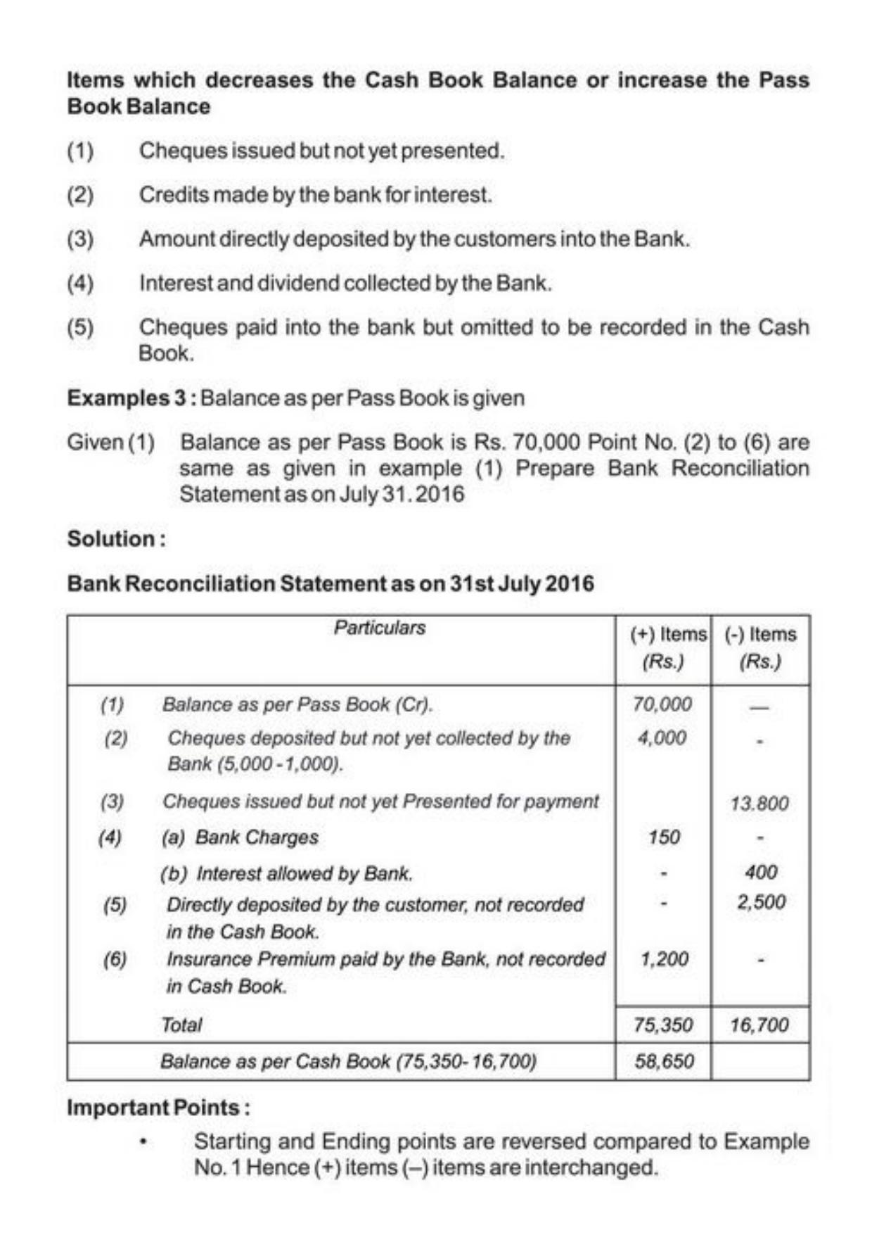 Class 11 Notes, Question & Practice Paper - Accountancy (Topic 4 : Preparation of Bank Reconciliation Statement Ledger and Trial Balance) - Page 8
