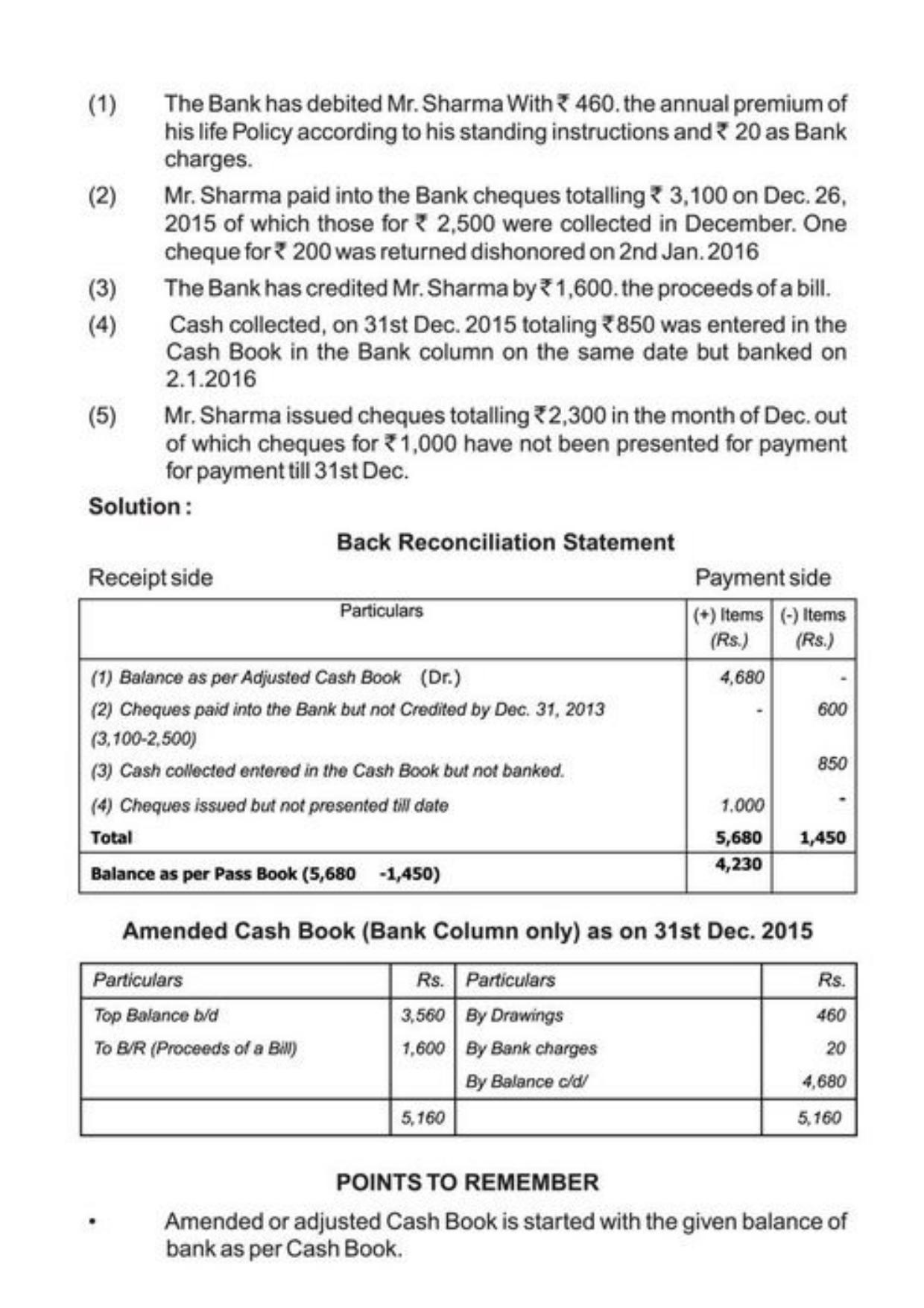 Class 11 Notes, Question & Practice Paper - Accountancy (Topic 4 : Preparation of Bank Reconciliation Statement Ledger and Trial Balance) - Page 11