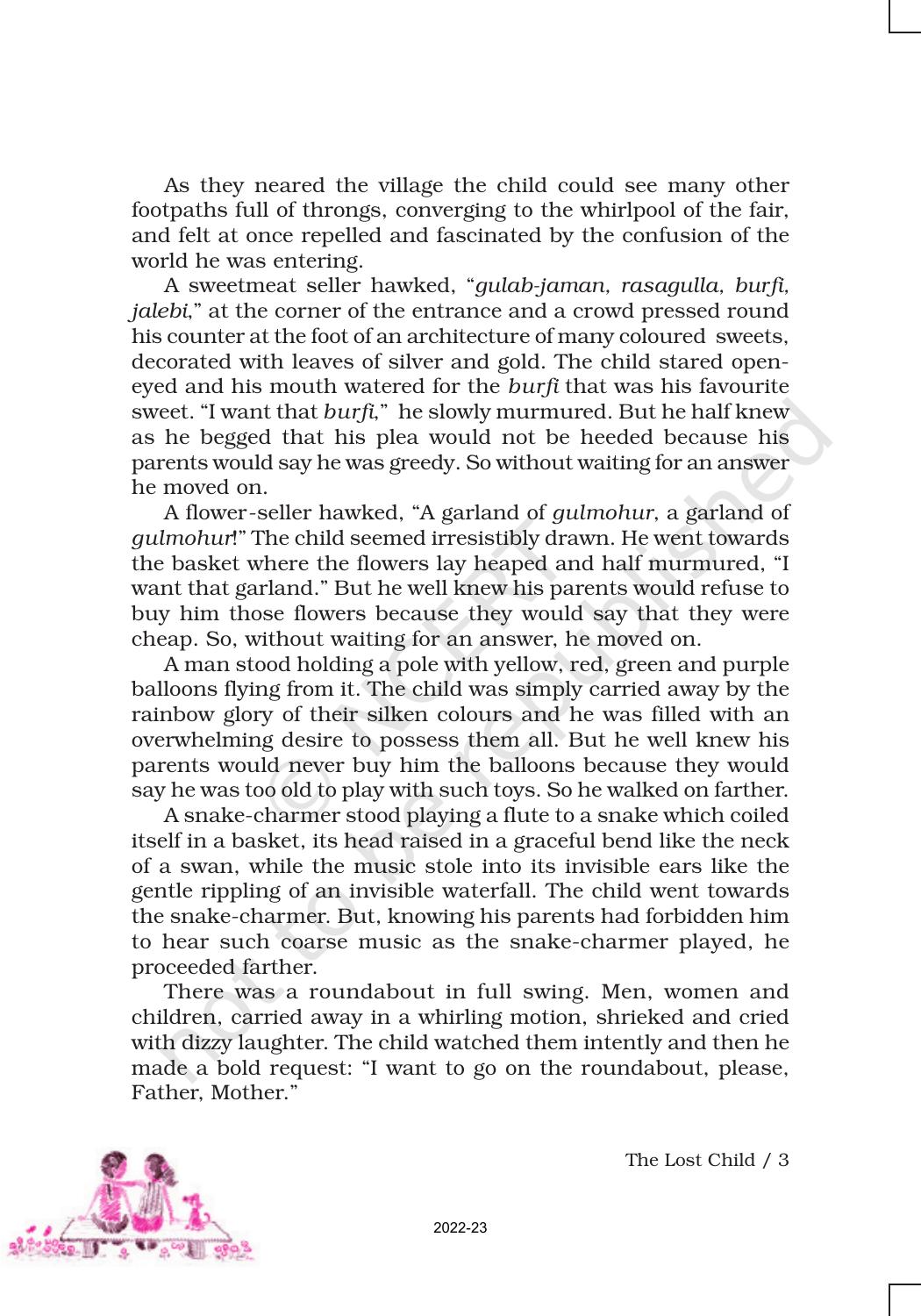 NCERT Book for Class 9 English Moment Chapter 1 The Lost Child - Page 3