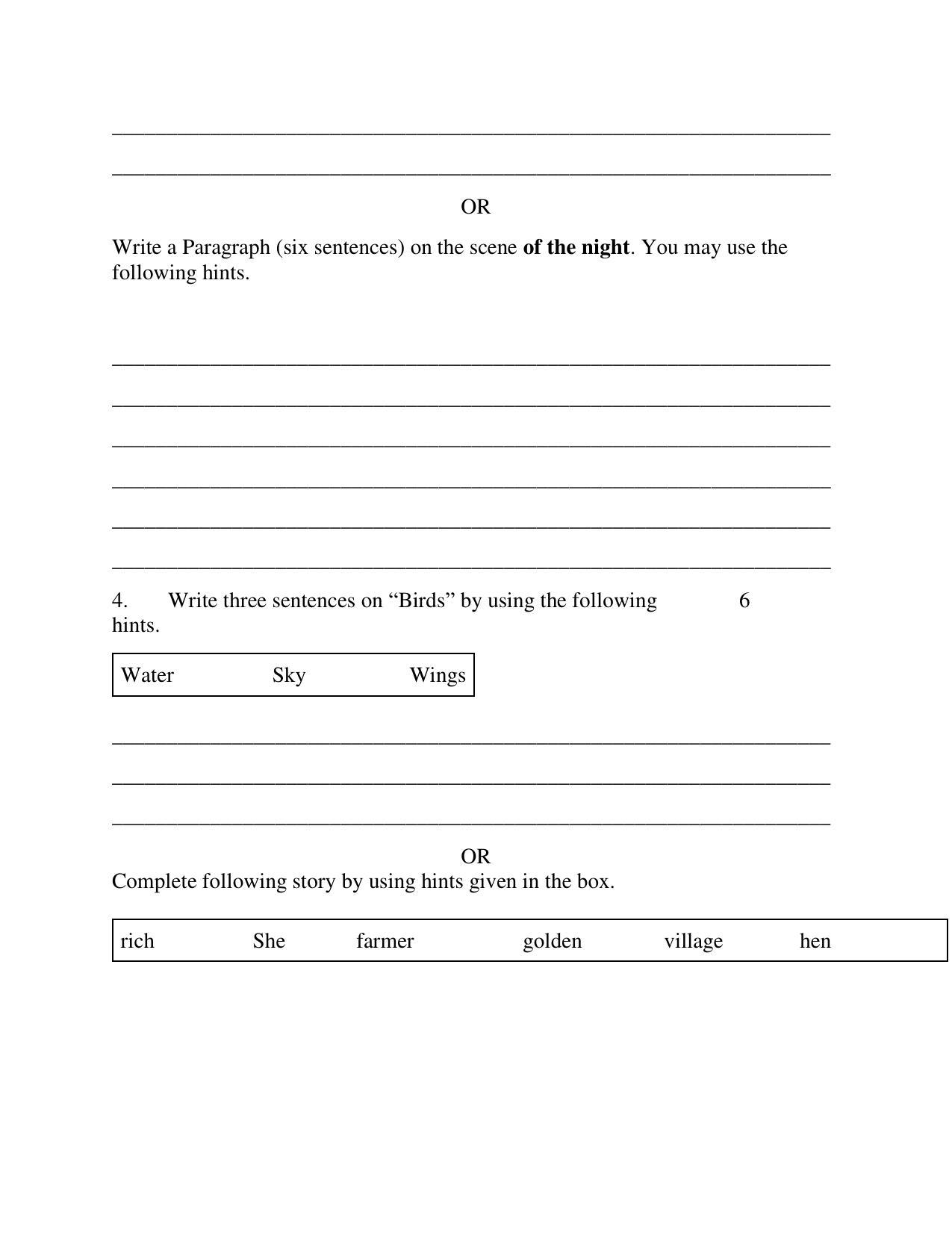 Edudel Class 3 English Sample Question Paper - Page 3