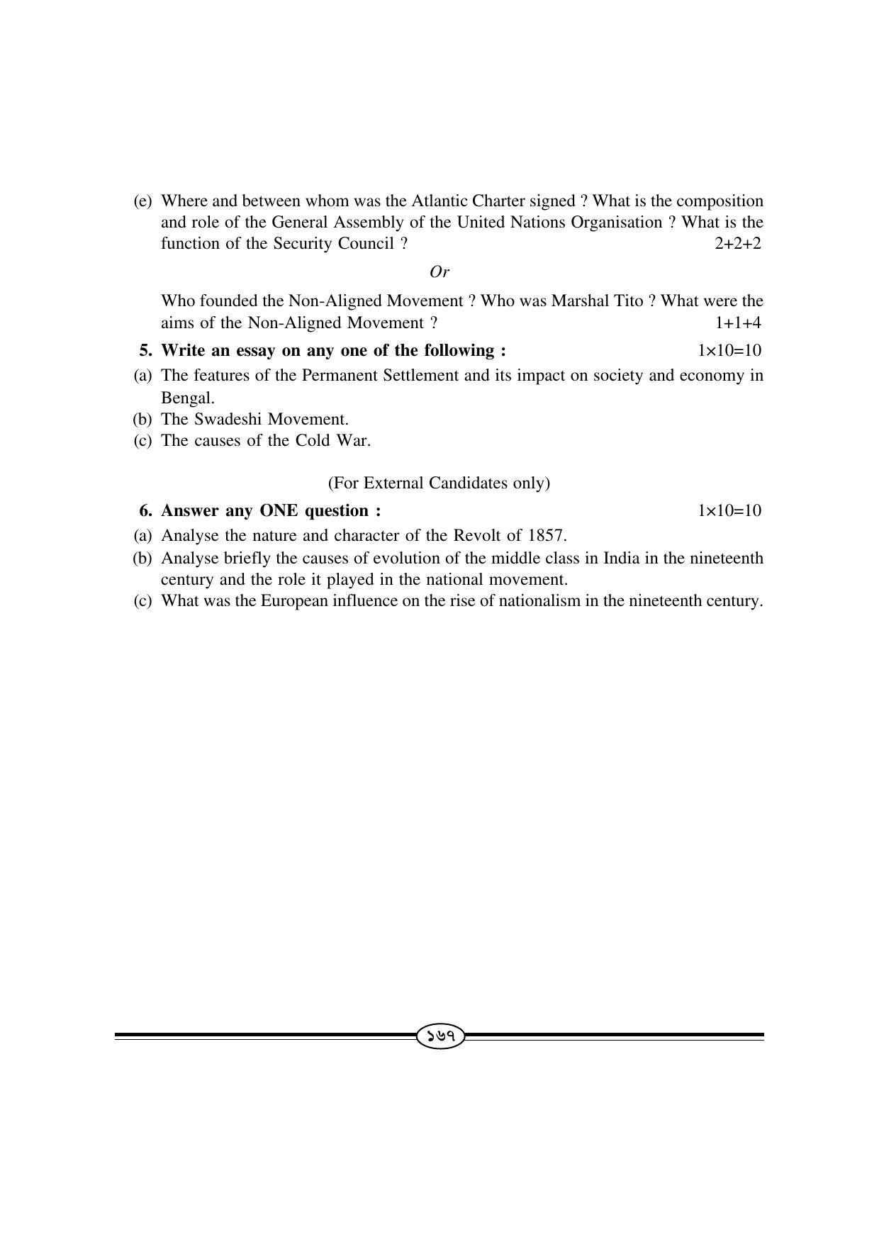 WBBSE Class X Syllabus (History) - Page 36
