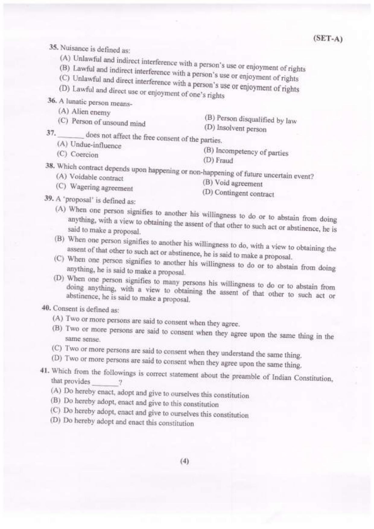 PU B.A./B.Com. LLB. (Hons.) 2023 Question Paper - Page 5