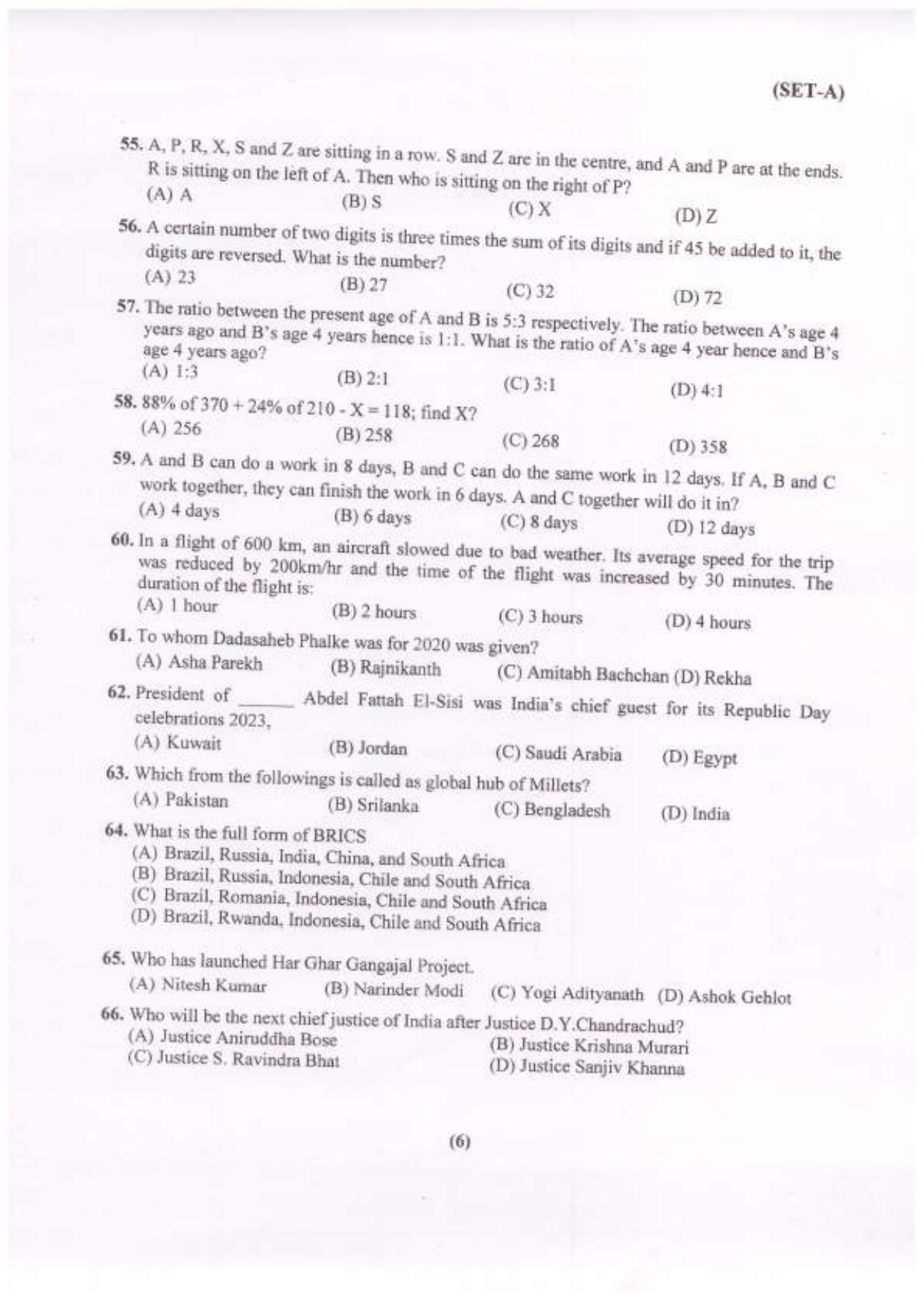 PU B.A./B.Com. LLB. (Hons.) 2023 Question Paper - Page 7