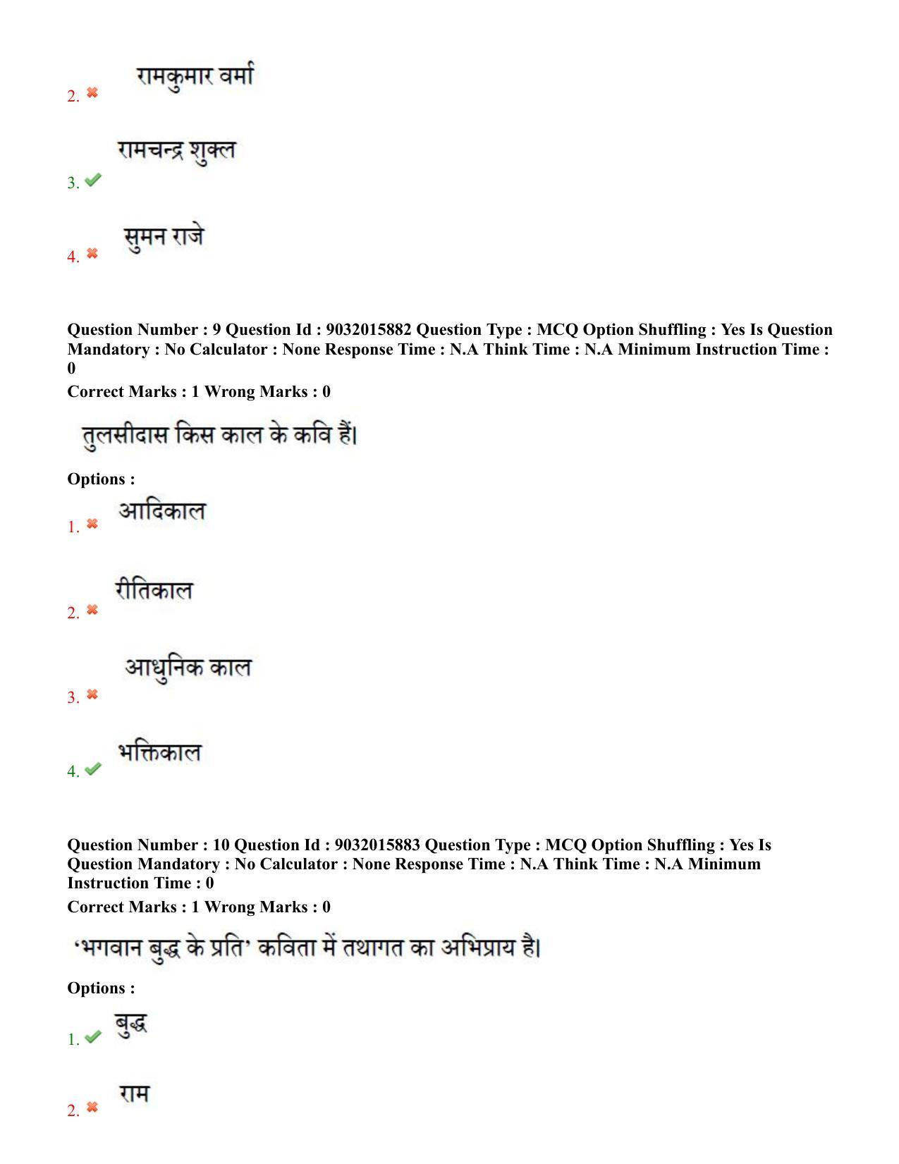 TS CPGET 2022 M.A Hindi Question Paper with Answer Key - Page 6