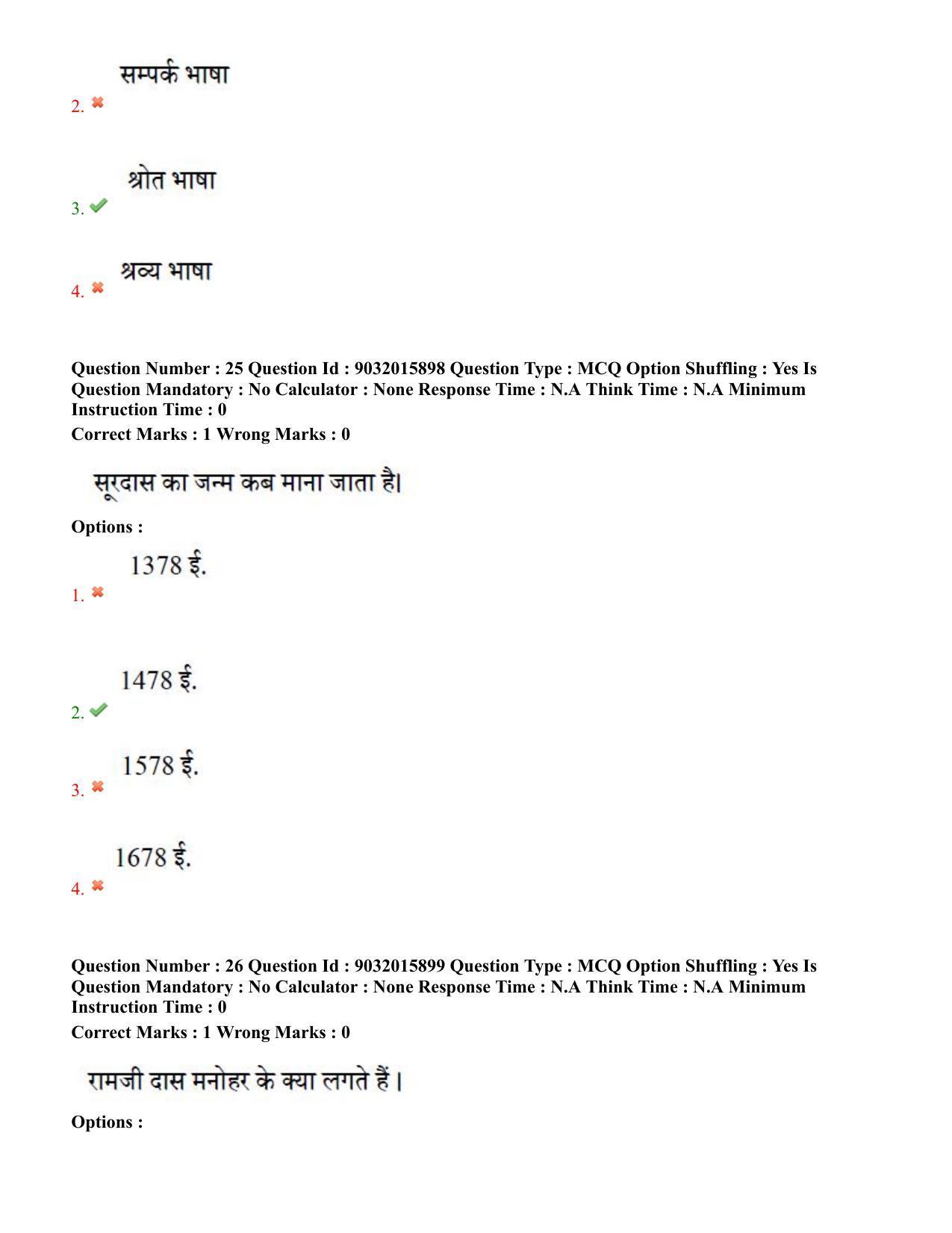TS CPGET 2022 M.A Hindi Question Paper with Answer Key - Page 14