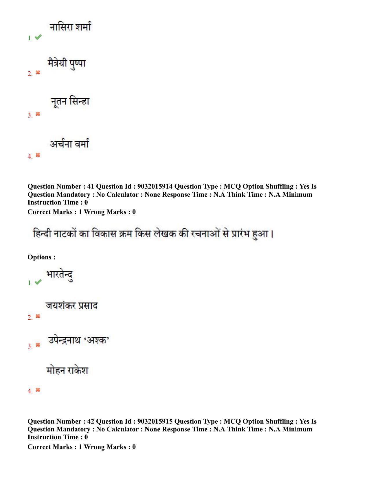 TS CPGET 2022 M.A Hindi Question Paper with Answer Key - Page 22