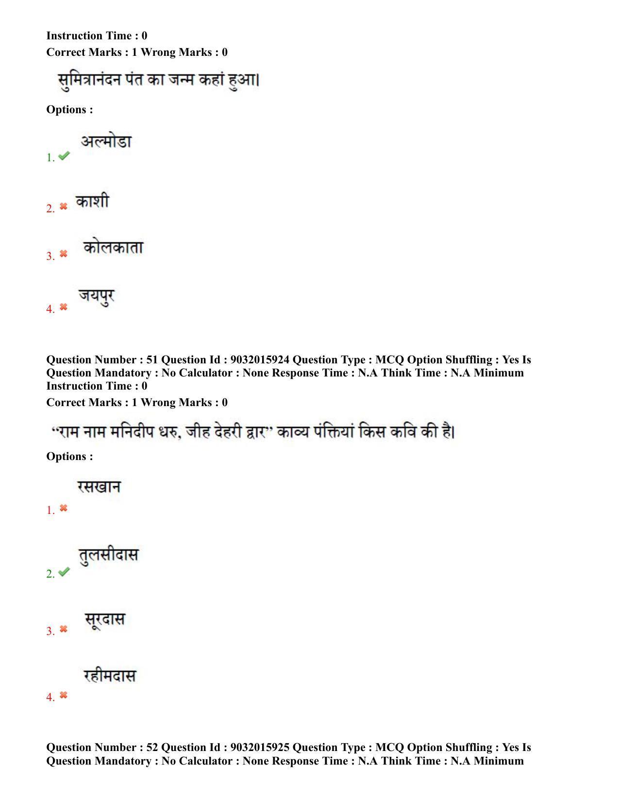 TS CPGET 2022 M.A Hindi Question Paper with Answer Key - Page 27