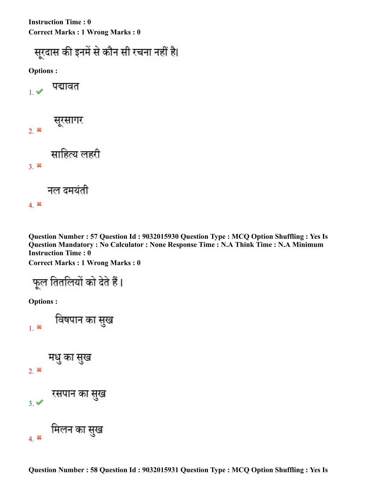 TS CPGET 2022 M.A Hindi Question Paper with Answer Key - Page 30