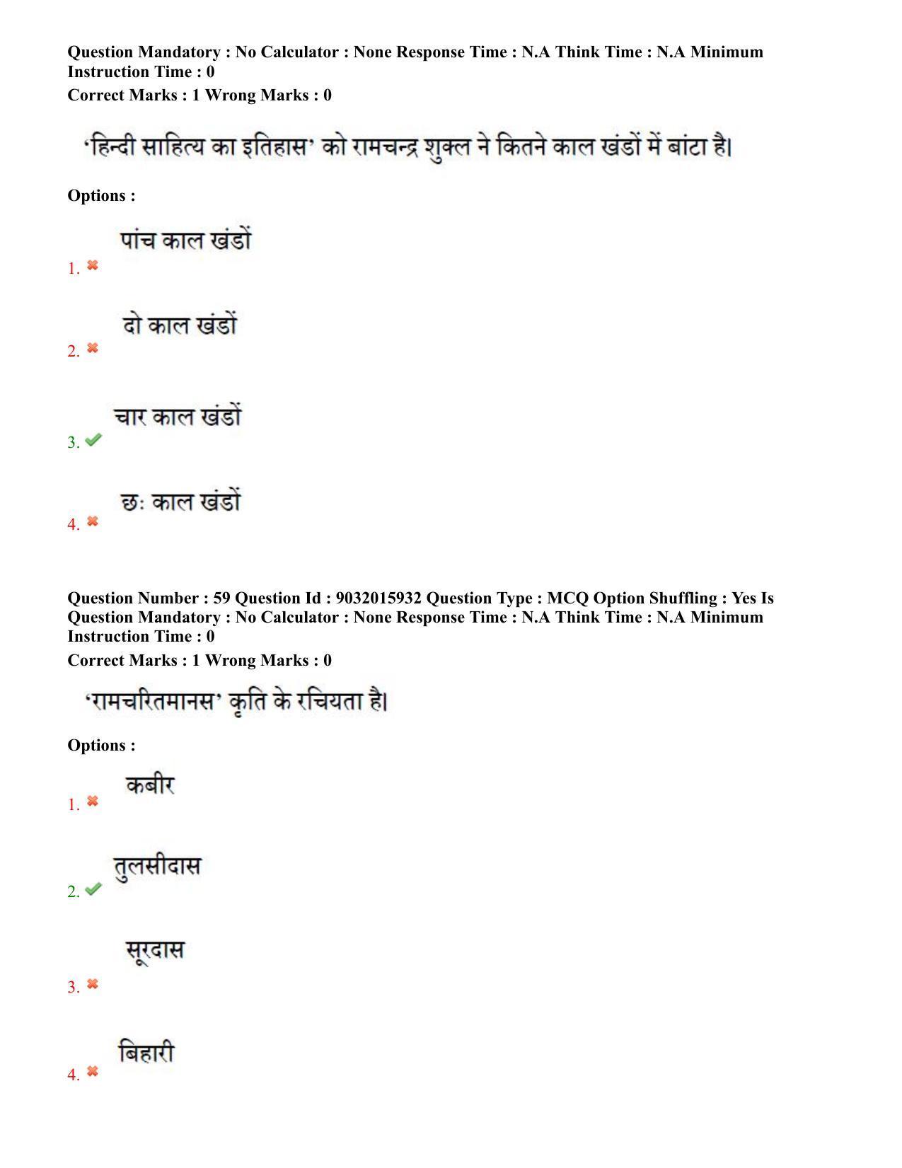 TS CPGET 2022 M.A Hindi Question Paper with Answer Key - Page 31