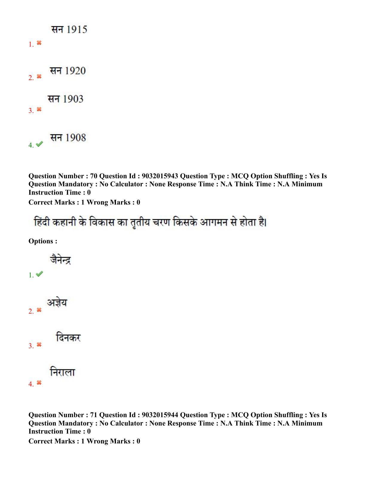 TS CPGET 2022 M.A Hindi Question Paper with Answer Key - Page 37
