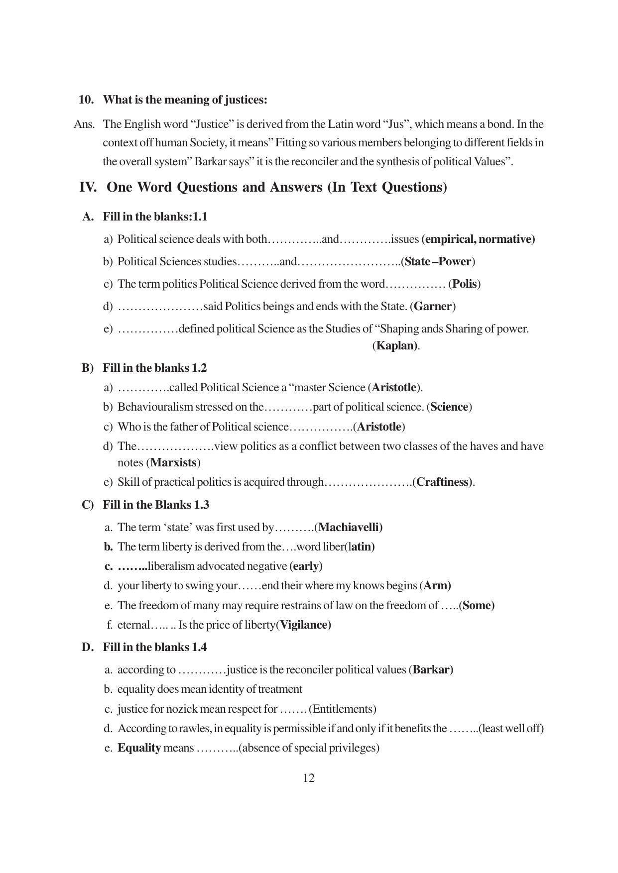 TS SCERT Inter 1st Year Political Science-Book-1 Path 1 (English Medium) Text Book - Page 18