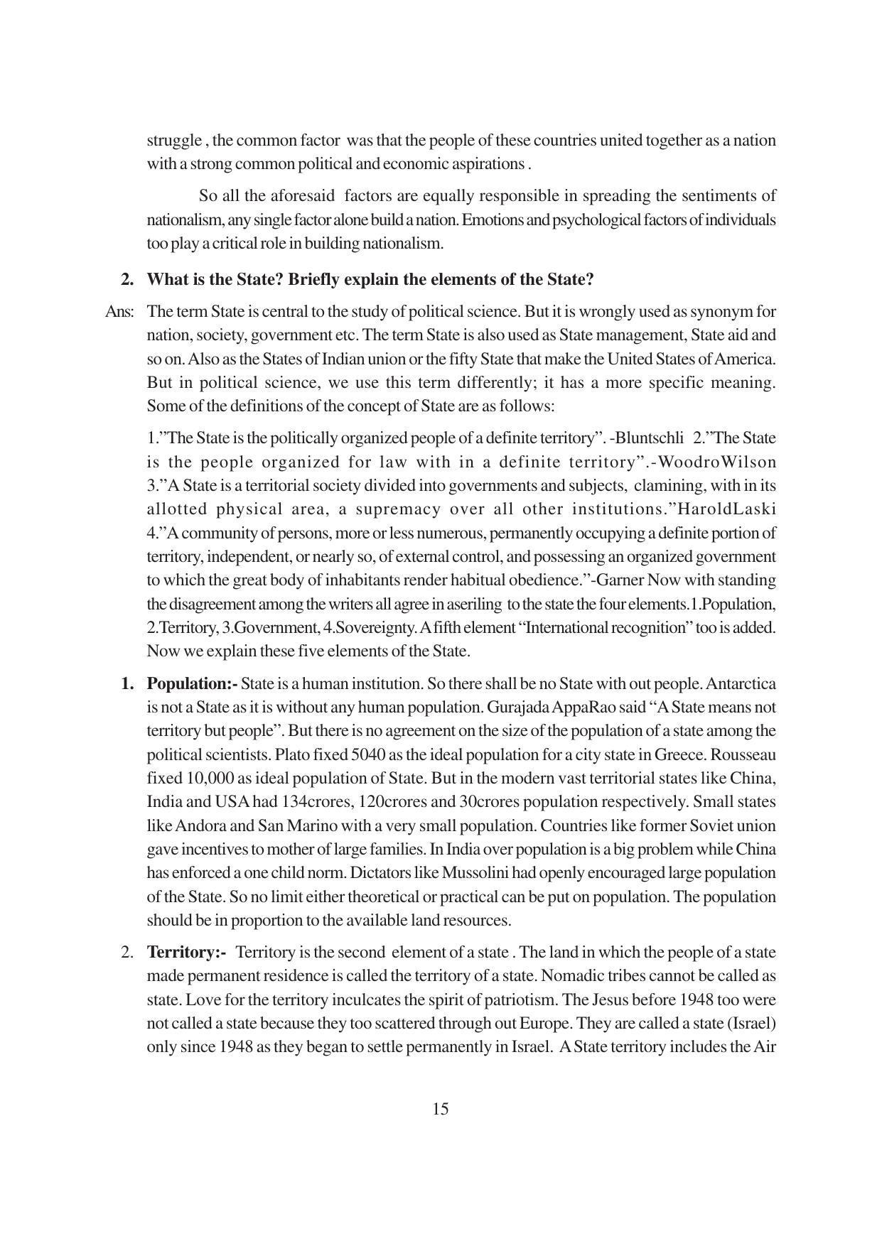 TS SCERT Inter 1st Year Political Science-Book-1 Path 1 (English Medium) Text Book - Page 21
