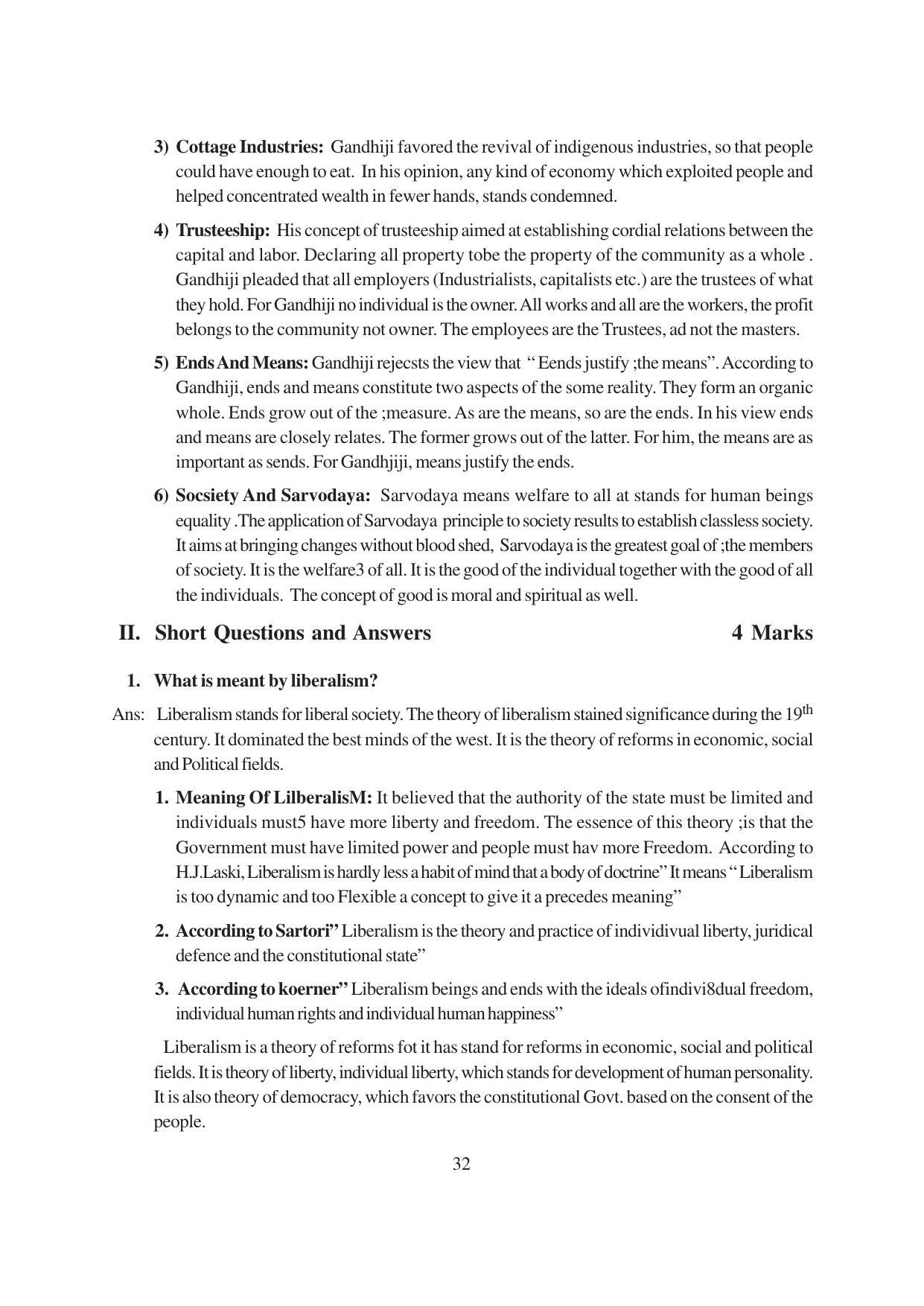 TS SCERT Inter 1st Year Political Science-Book-1 Path 1 (English Medium) Text Book - Page 38