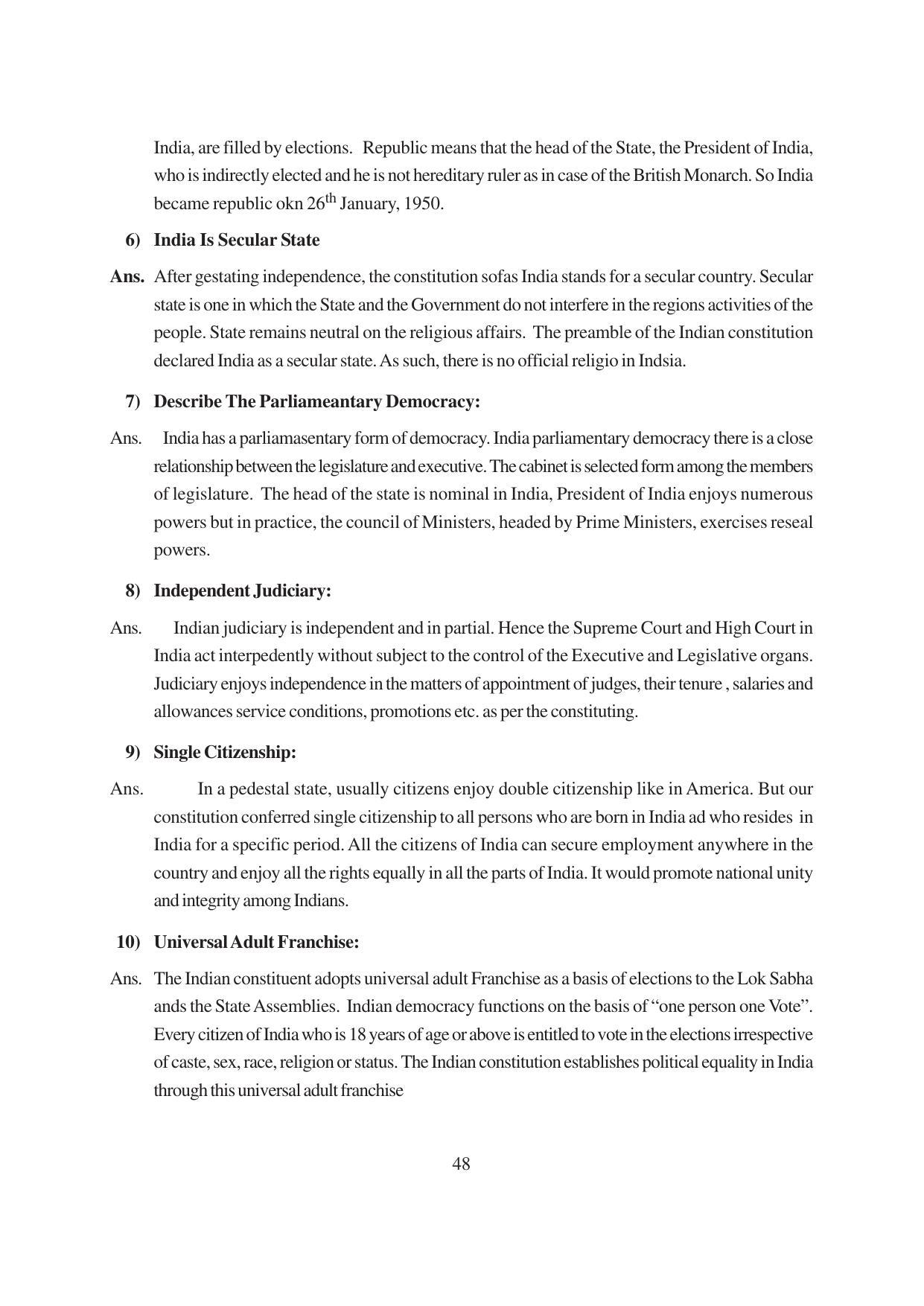 TS SCERT Inter 1st Year Political Science-Book-1 Path 1 (English Medium) Text Book - Page 54